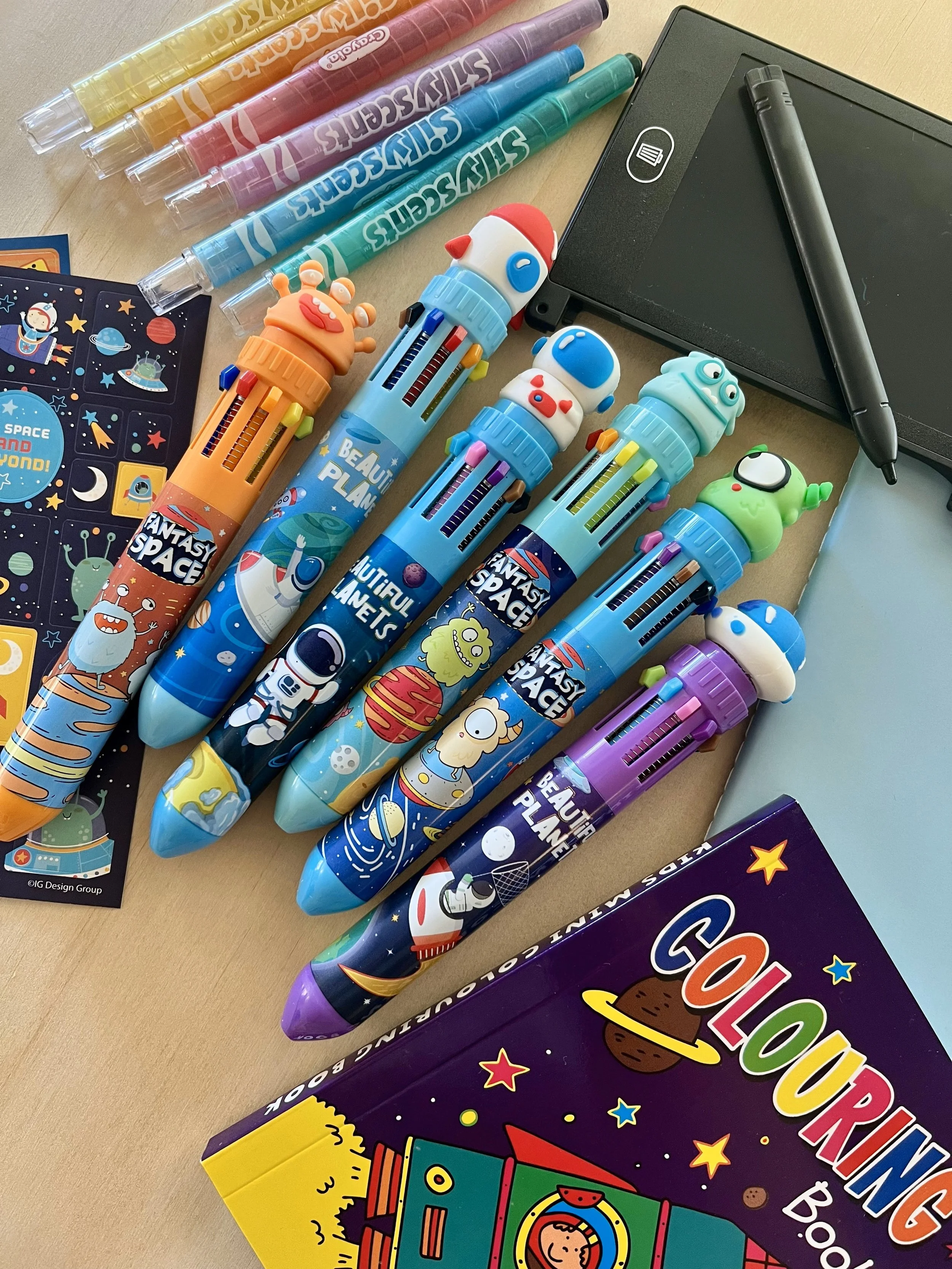 Close up space multi colour pen.jpeg