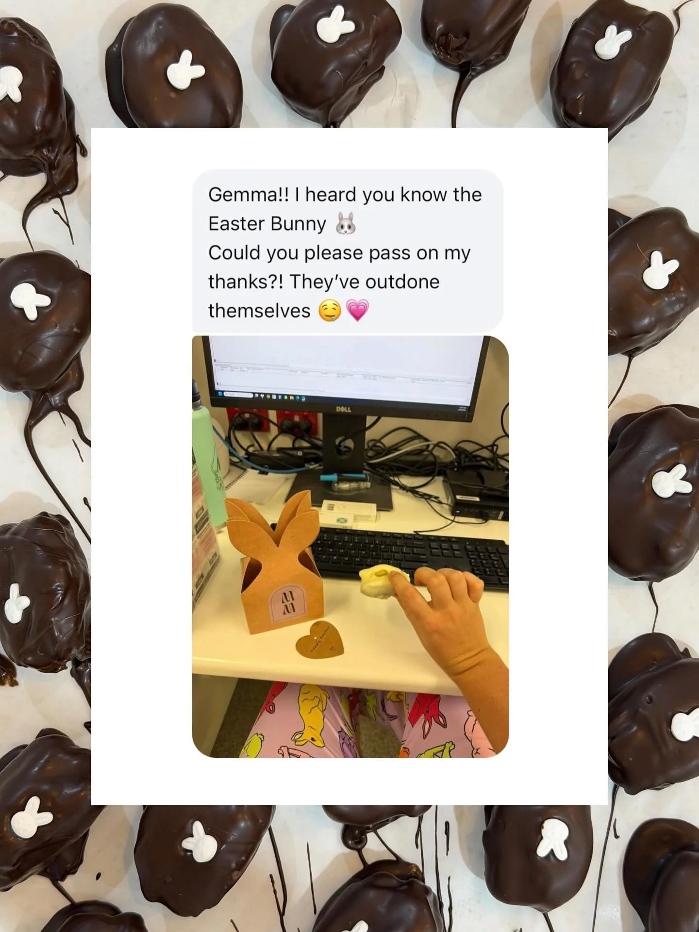 .
THANK YOU 
THANK YOU
THANK YOU

for your support + orders this Easter at Moreish Co. &mdash; it truly means the world! I loved getting to play Easter bunny!🐰

I&rsquo;m so, so thankful for this little community.

Love always,
Gem 🤎