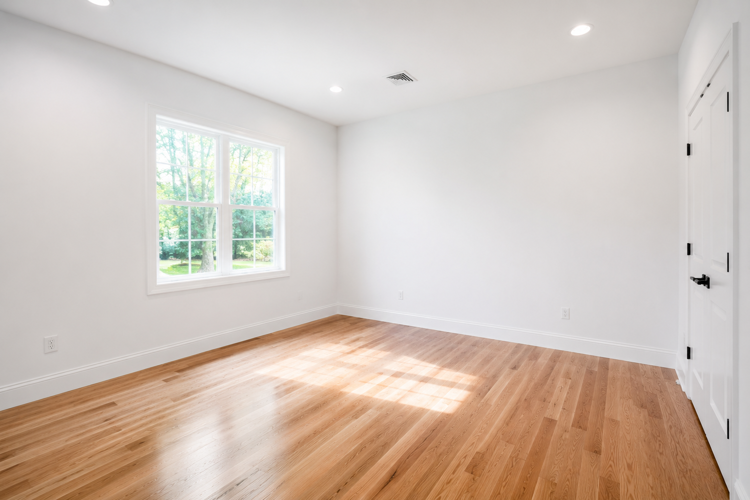 Freshly repainted interior room after mold remediation and reconstruction in Los Angeles — Crystal Peak Construction Inc.