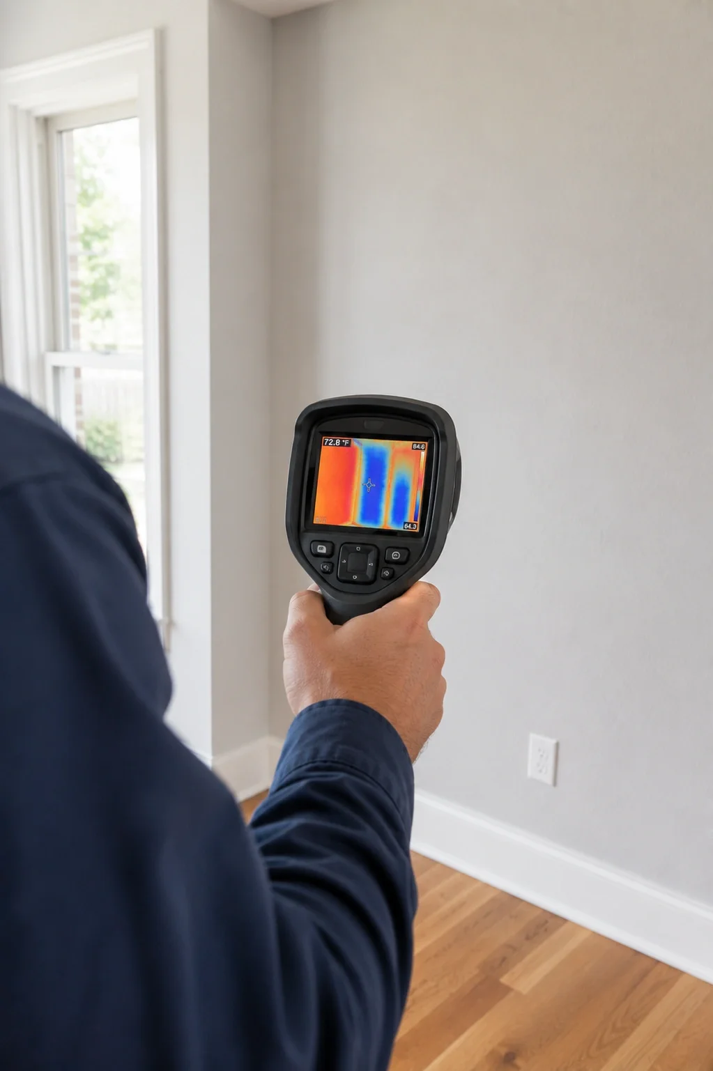 : Thermal imaging camera used for hidden mold detection in Los Angeles home — Crystal Peak Construction Inc.