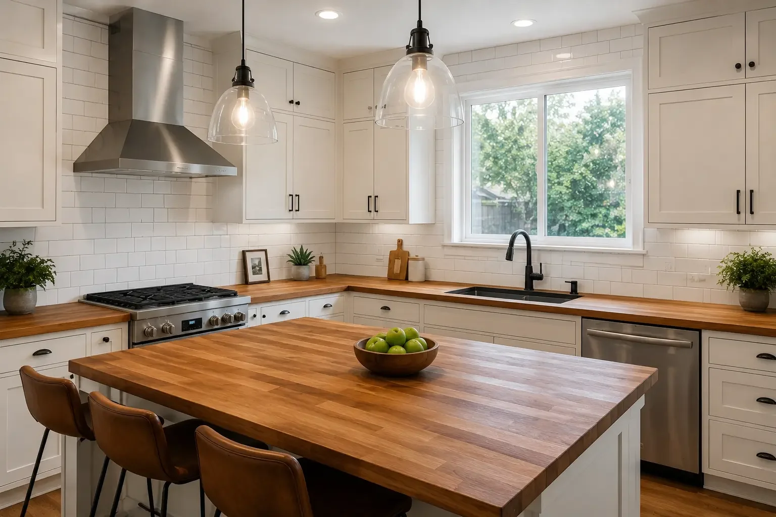 Kitchen remodeling near me - butcher block
