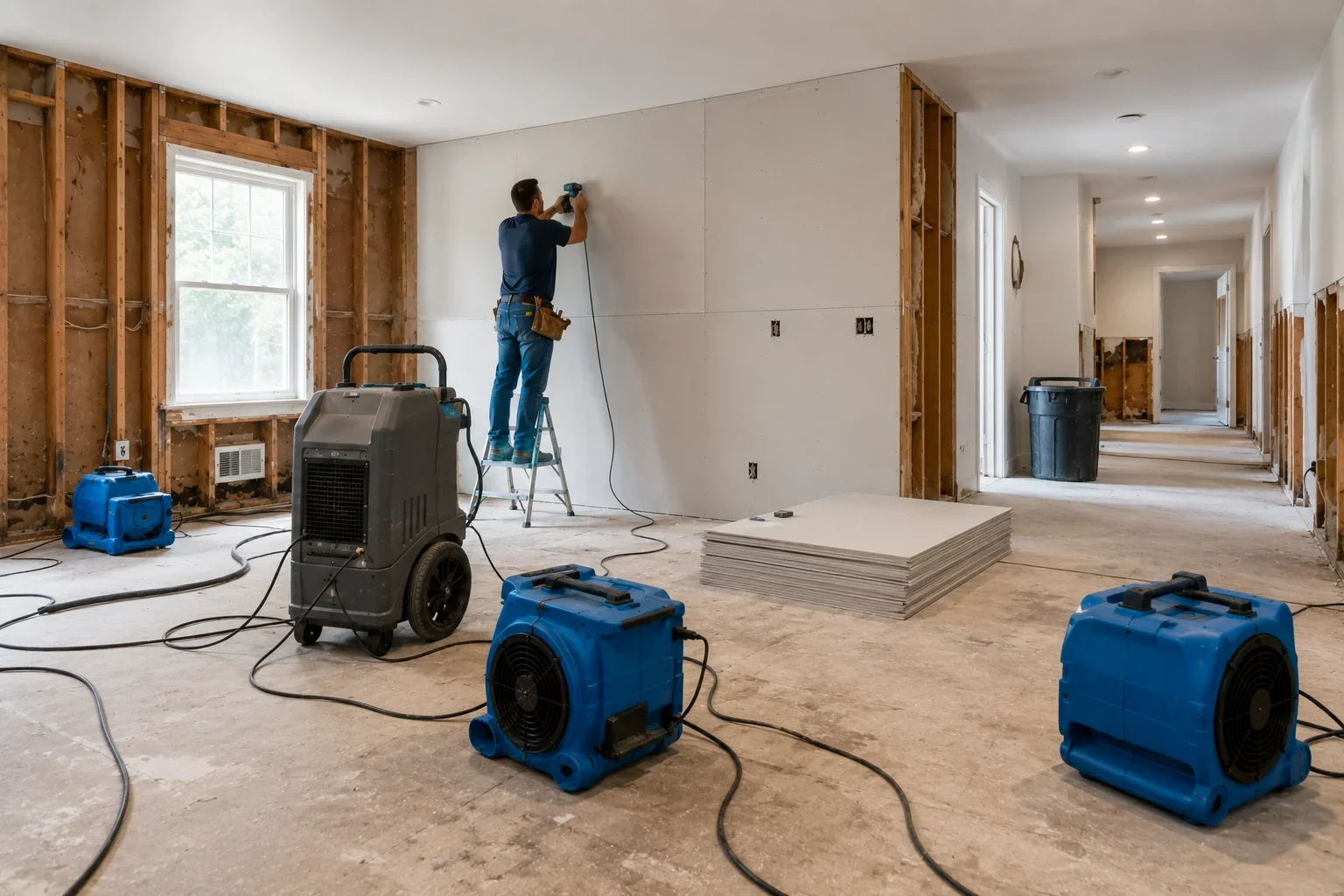 Full service water damage restoration in Los Angeles — Crystal Peak Construction Inc.