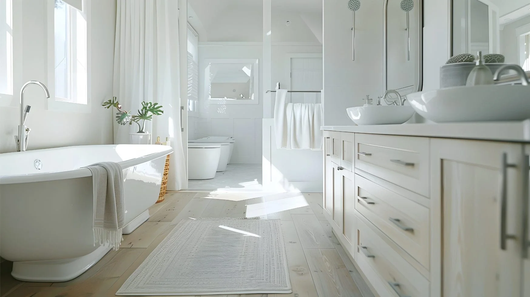 Custom bathroom tile installation — full bathroom remodel Los Angeles — Crystal Peak Construction Inc.