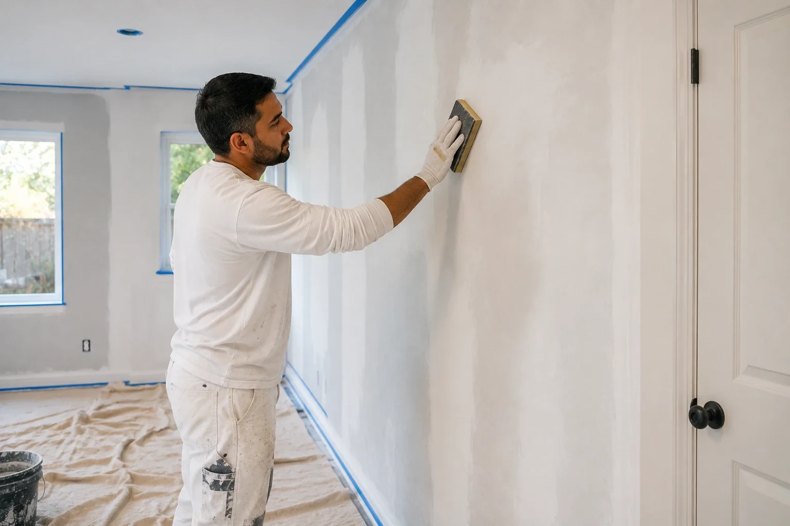 Professional surface preparation before painting in Los Angeles — Crystal Peak Construction Inc.