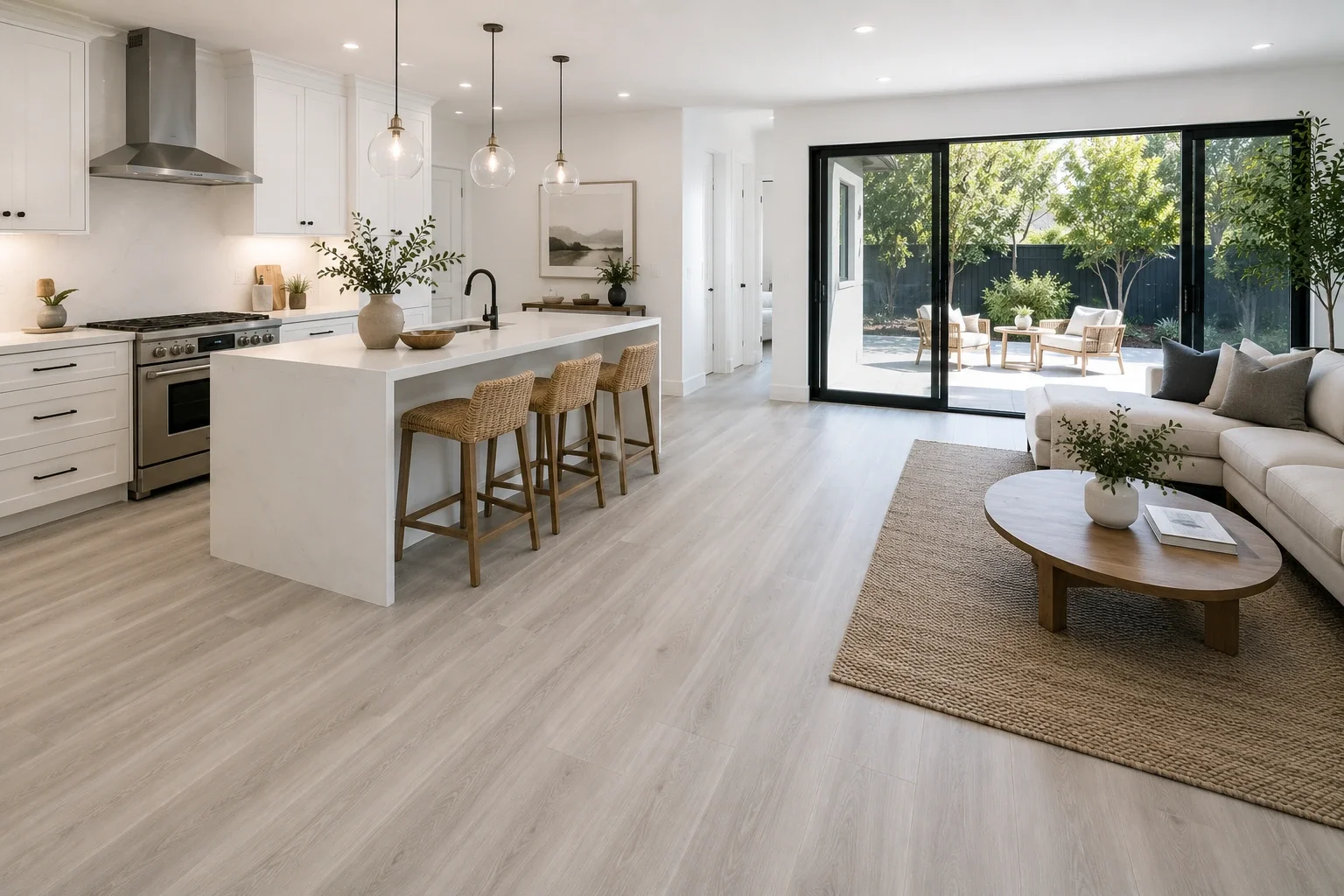 Luxury vinyl plank flooring installation near me in Los Angeles — Crystal Peak Construction Inc.