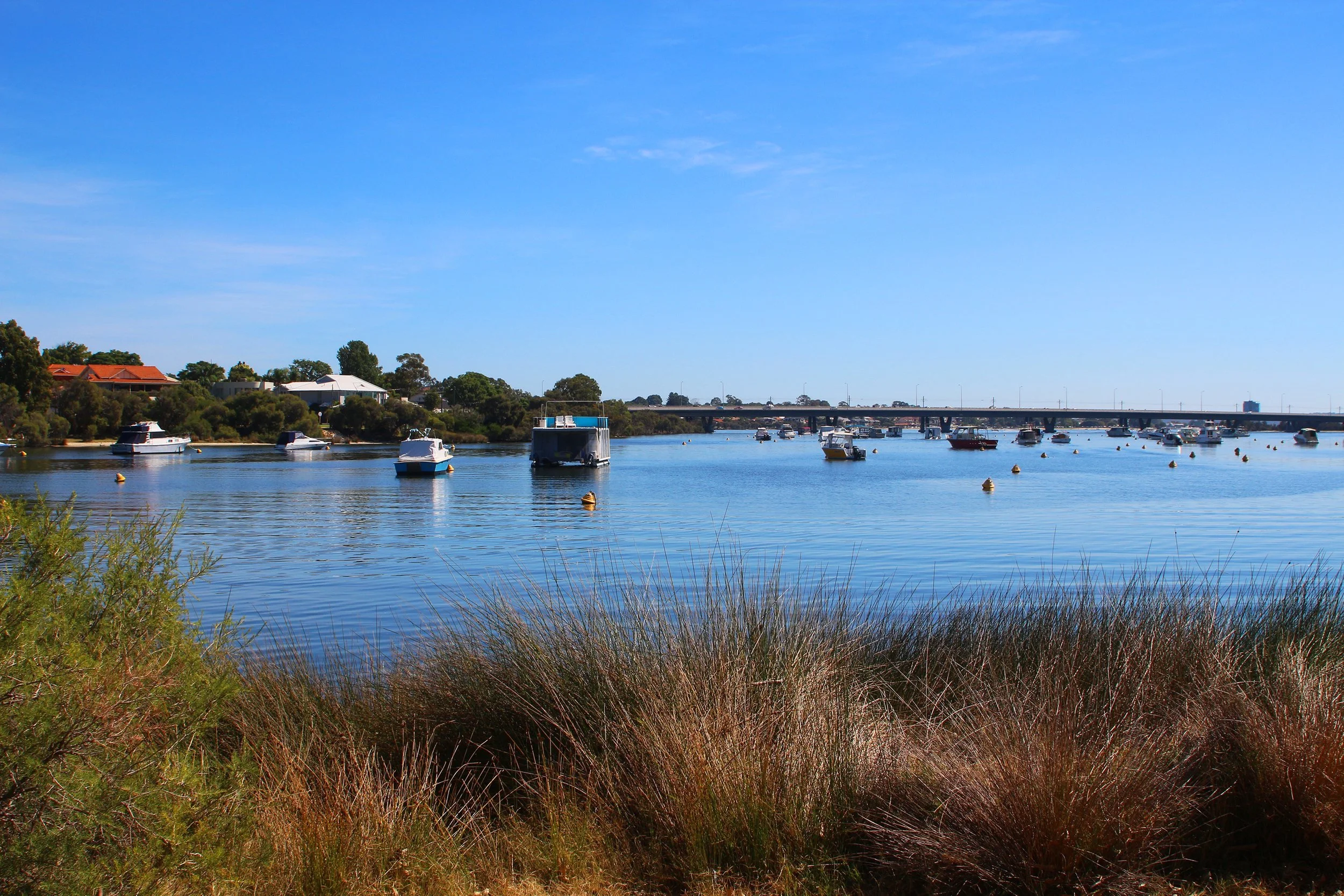 Scenic view of the Canning River in the City of Canning, Perth, showcasing the waterways and communities where ClearHaven provides premium whole-home water filtration systems professionally installed for homeowners throughout the City of Canning.