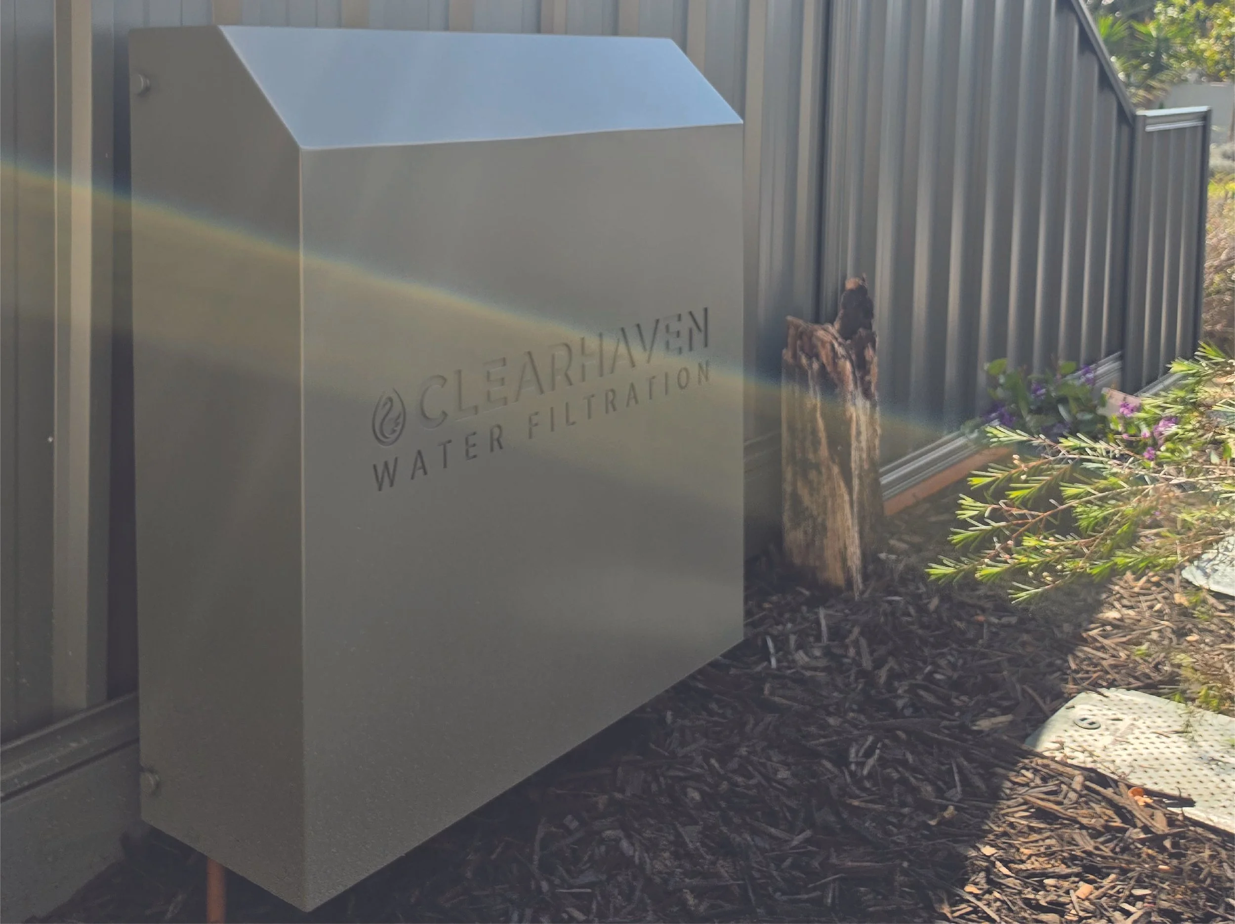 ClearHaven whole-home water filtration system in Woodland Grey installed in Attadale, Perth.