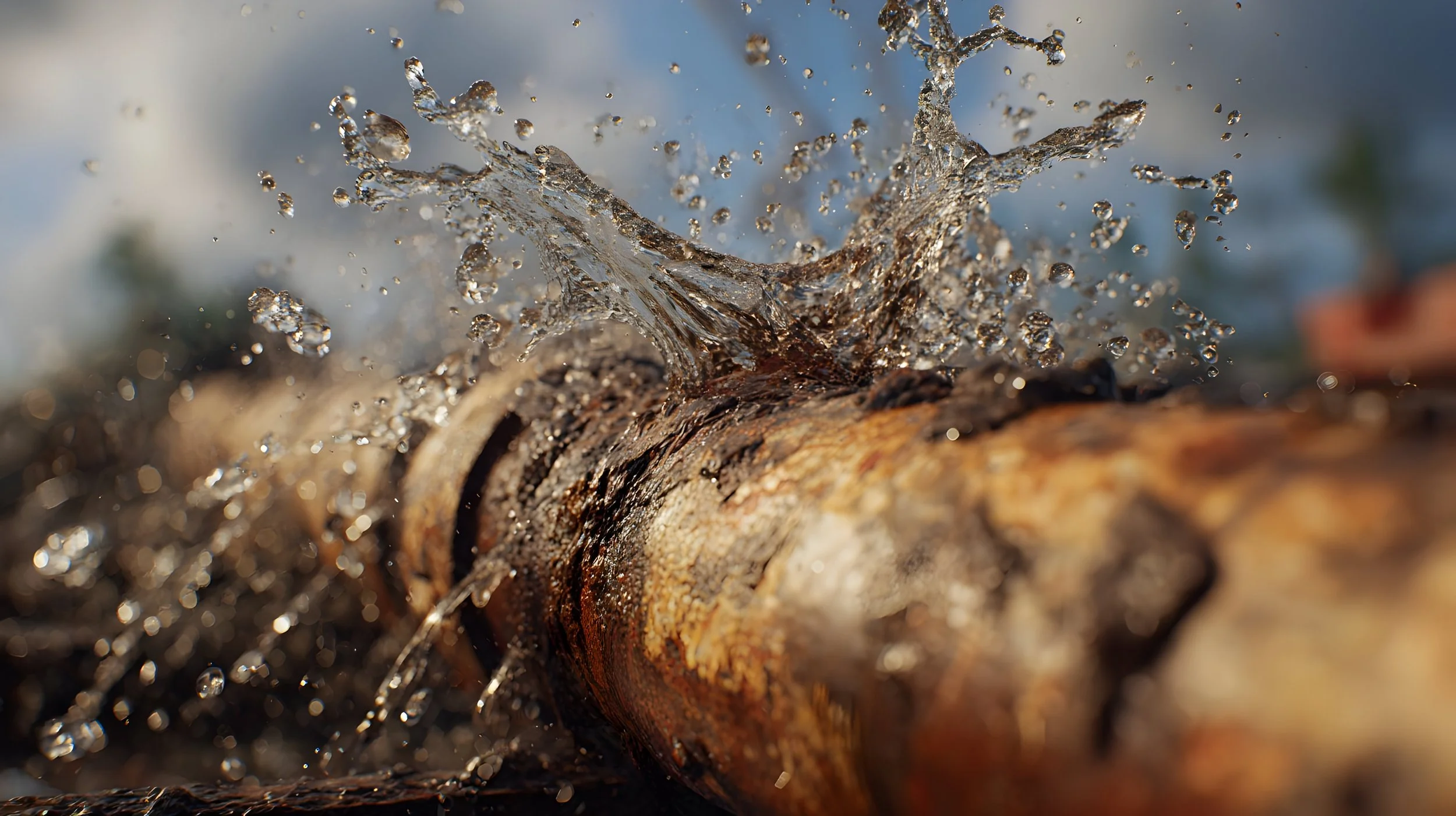 Corroded water pipe illustrating how ClearHaven whole-home water filtration helps reduce unwanted heavy metals and improve water quality in Perth homes.