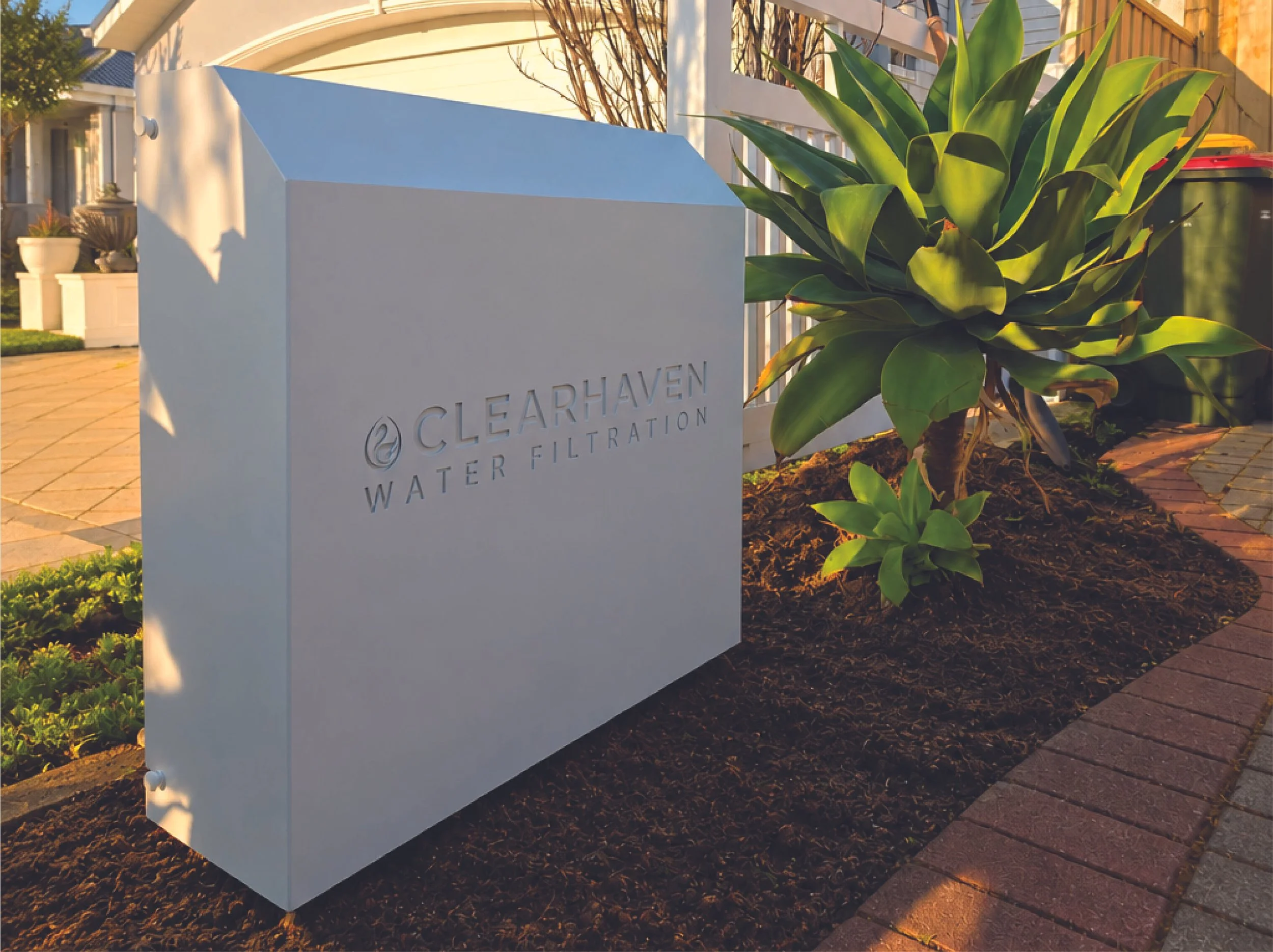 ClearHaven whole-home water filtration system in Dover White installed in Beeliar, Perth.