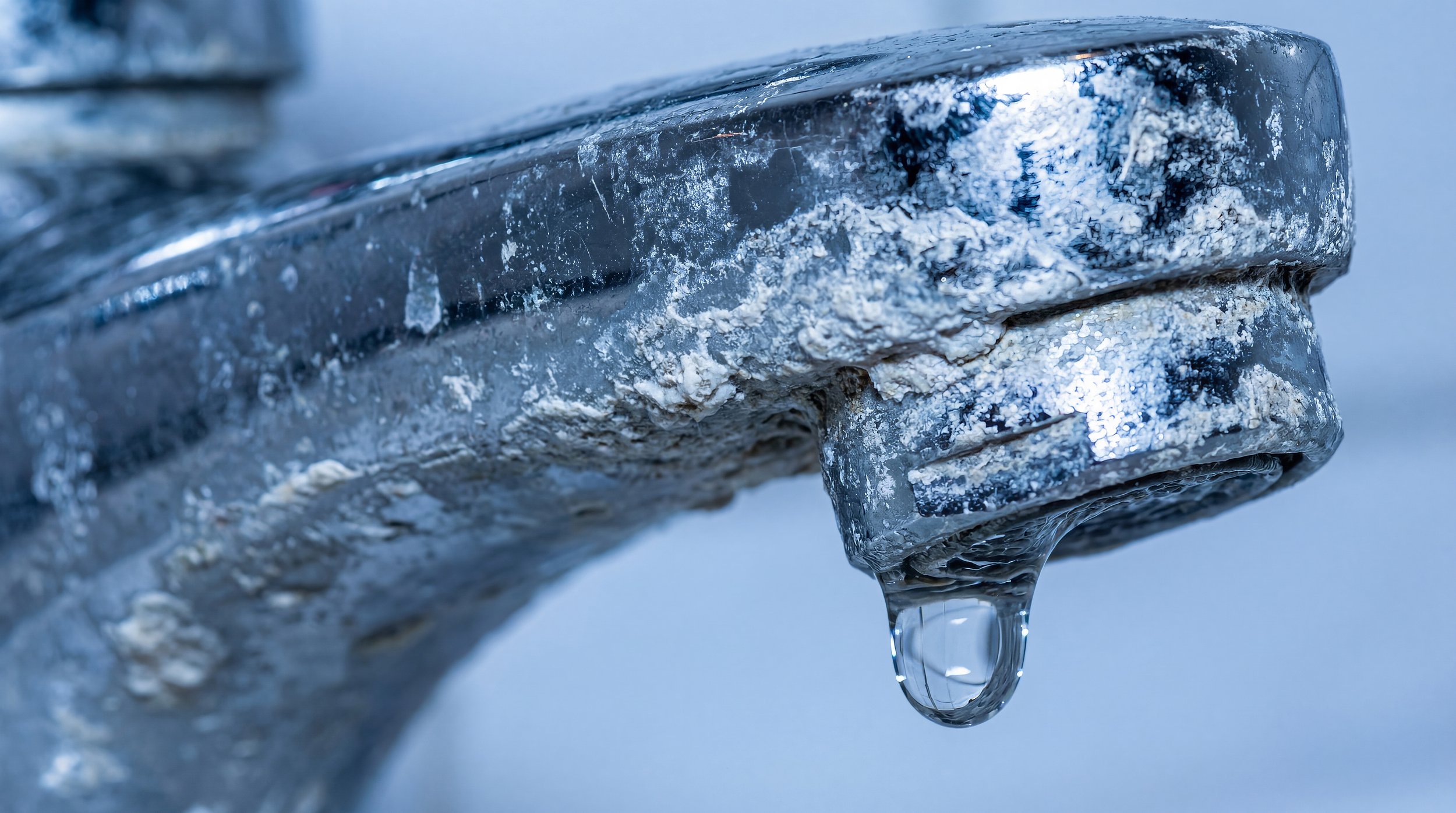 Tap with visible limescale build-up, demonstrating how ClearHaven whole-home water filtration helps reduce mineral deposits, protect plumbing and keep tapware cleaner in Perth homes.
