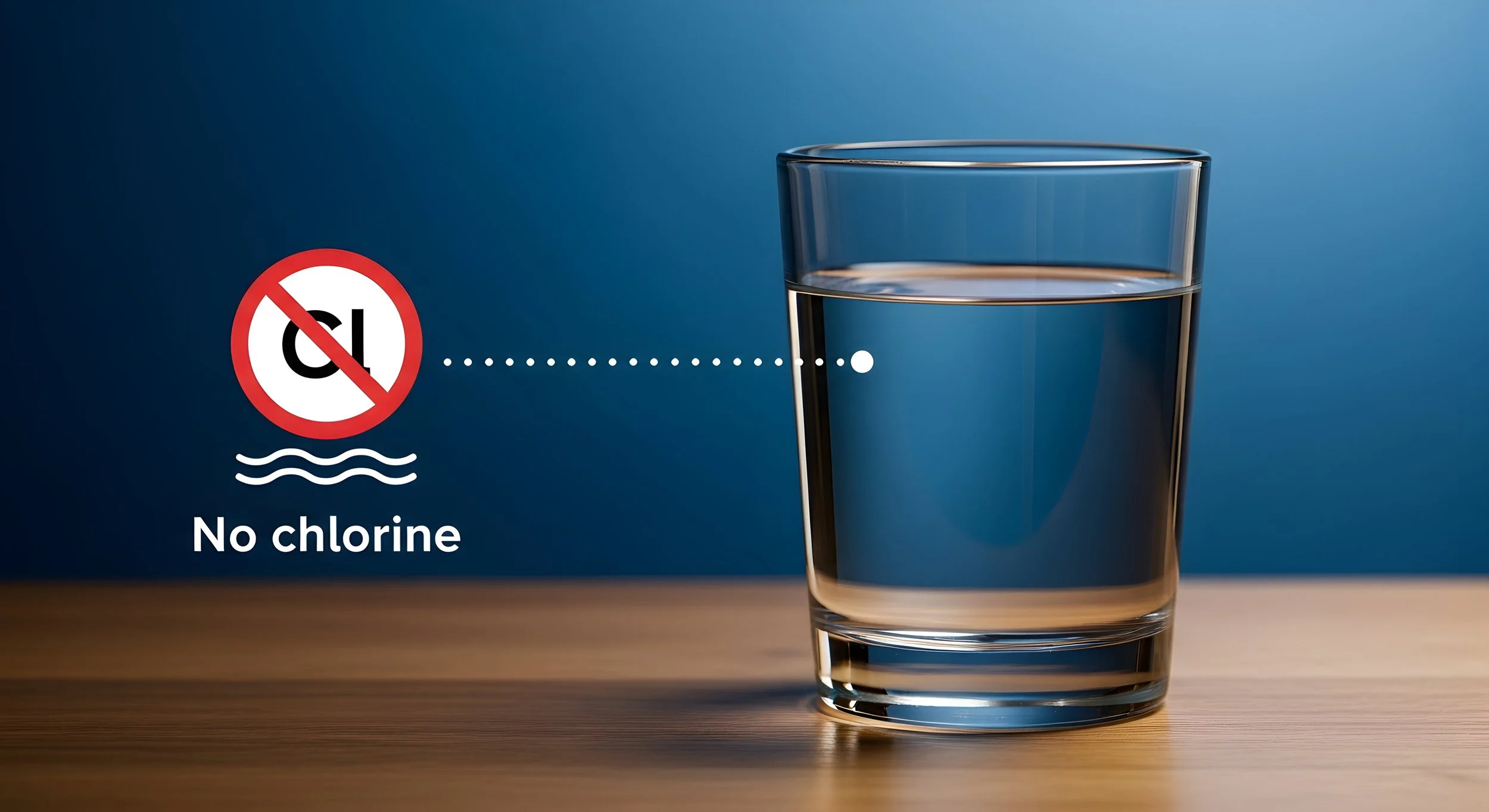 Glass of clean, filtered drinking water illustrating how ClearHaven whole-home water filtration helps reduce chlorine while improving taste, smell and water quality throughout Perth homes.