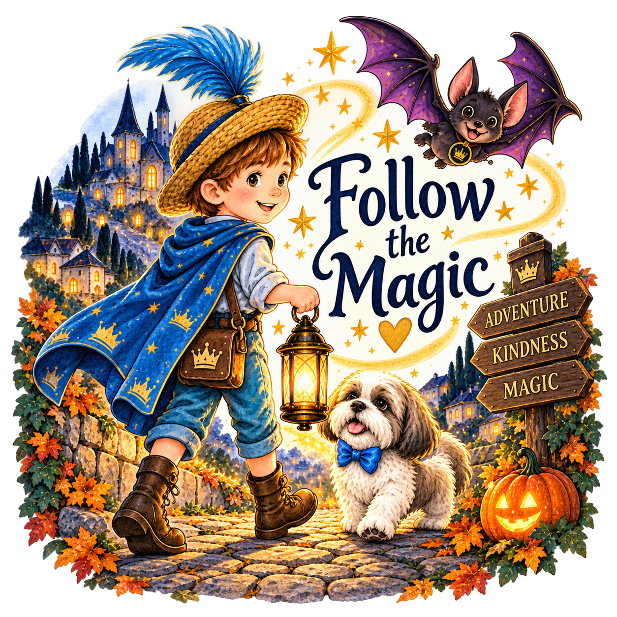 Halloween Follow the Magic — Kiss-Cut Sticker