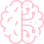 Illustration of a human brain with connecting neural pathways