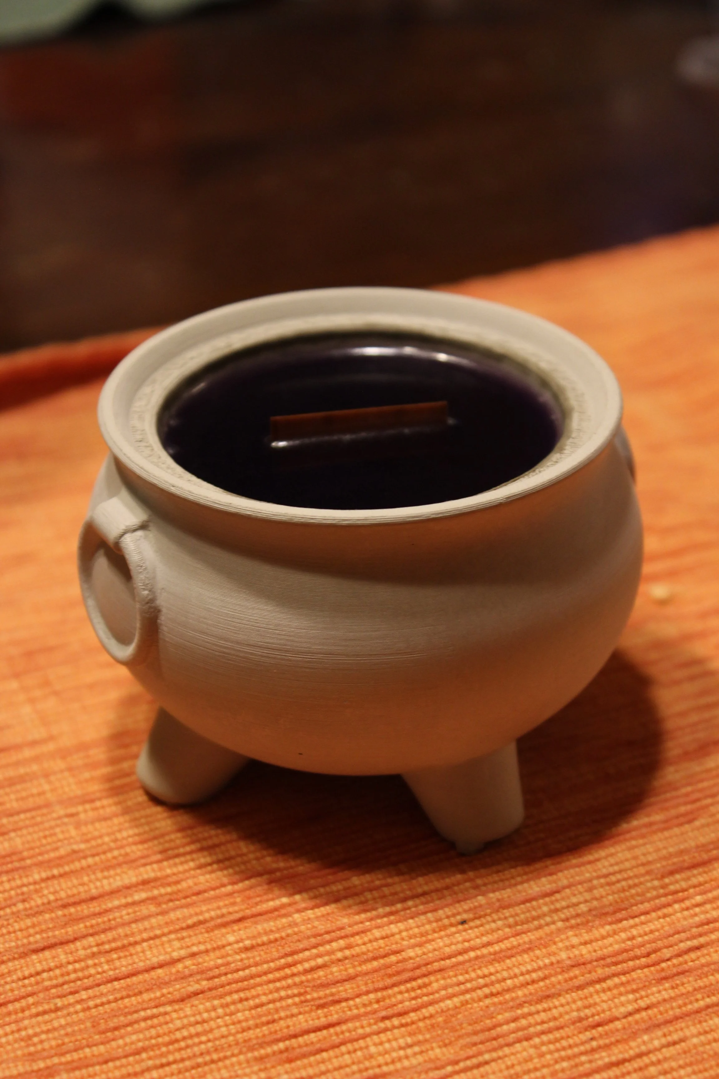 Purple Cauldron Candle