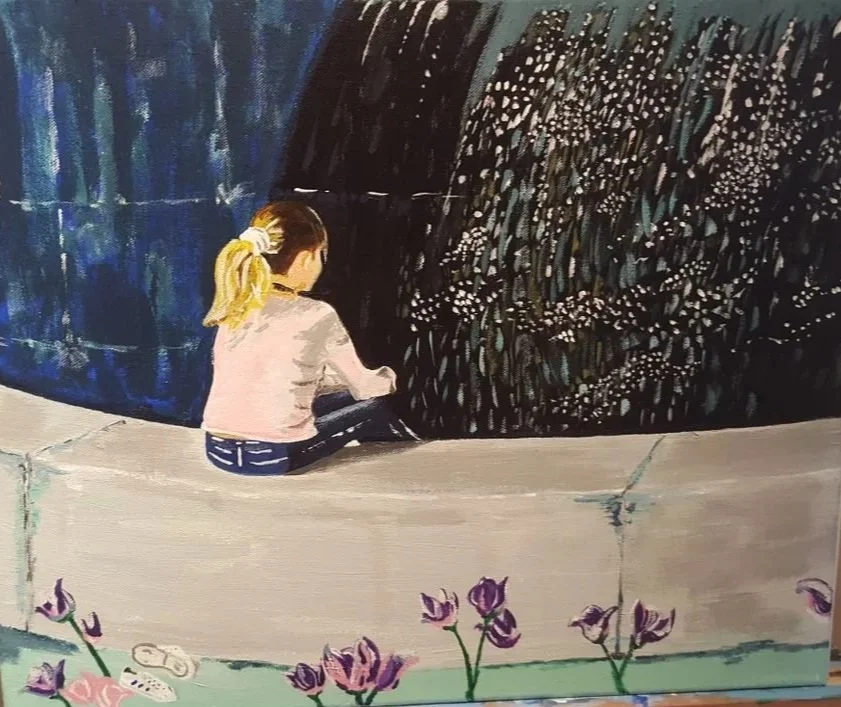 "Carmina i Frognerparken" Acryl (privat eie)