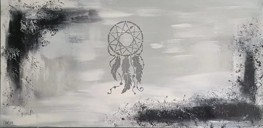 "Drømmer) Acryl (privat eie)