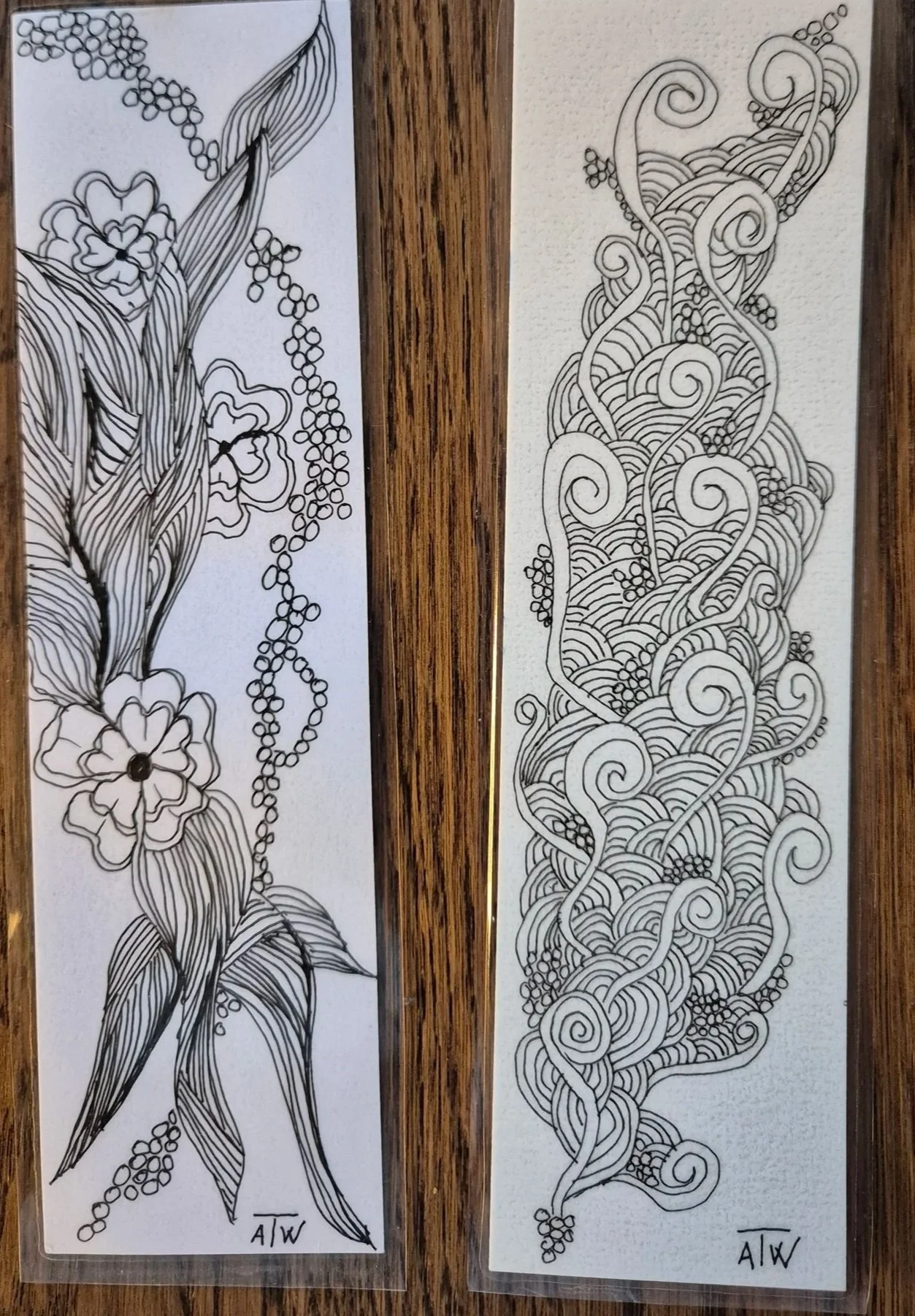 Bokmerker zentangleinspirert