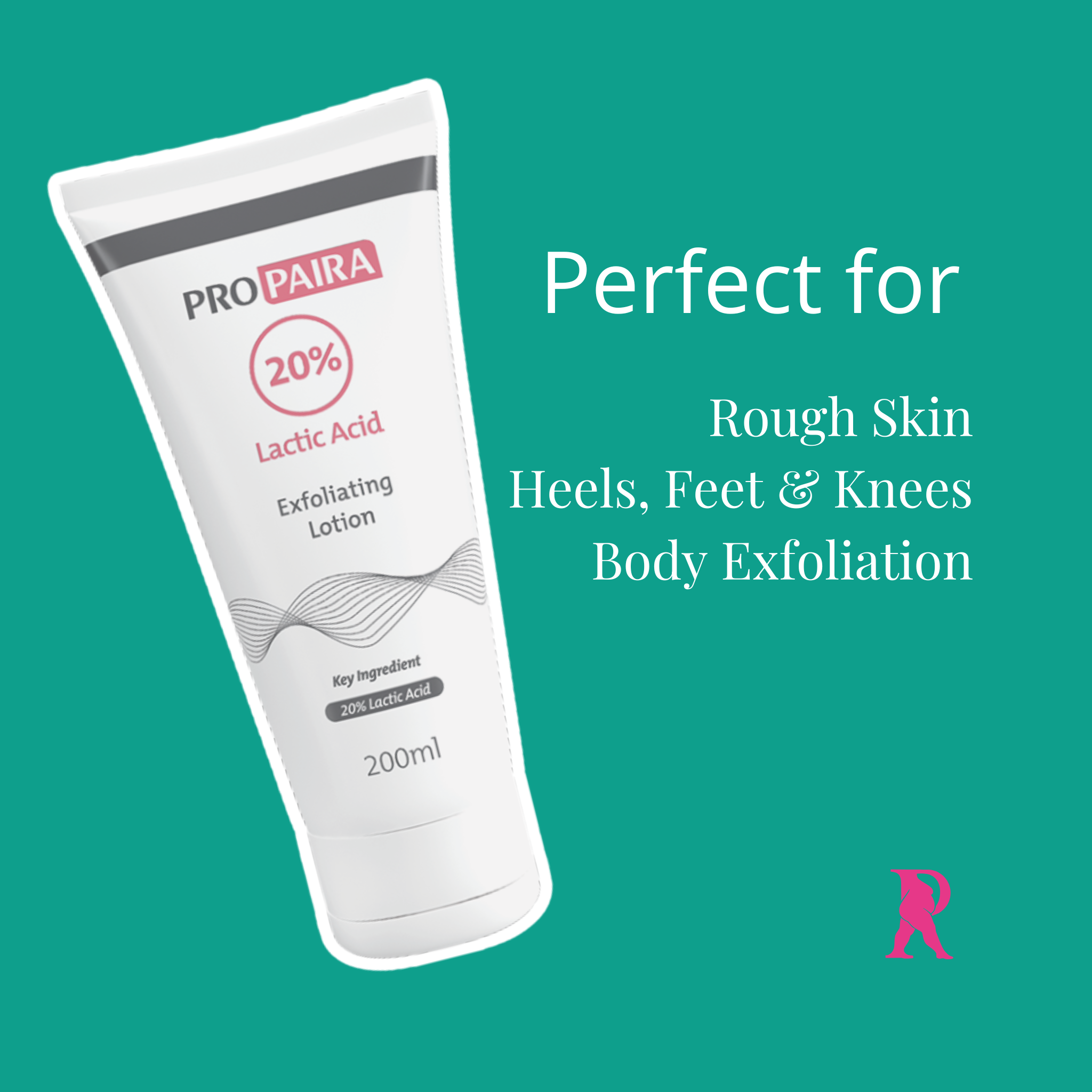 Lipoedema exfoliating lotion for rough skin, feet, and body supporting smoother skin texture