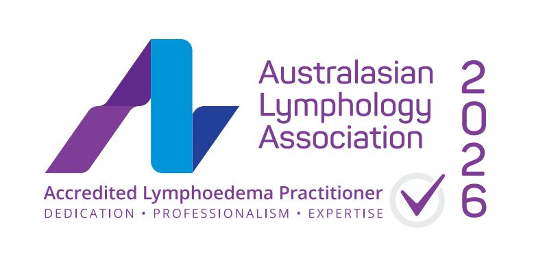 Australasian Lymphology Association accredited lymphoedema practitioner certification logo 2026
