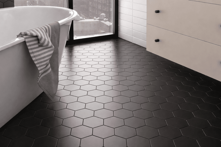 Tile flooring service