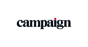 Campaign logo with stylish black lowercase font and a red dot over the letter 'i'