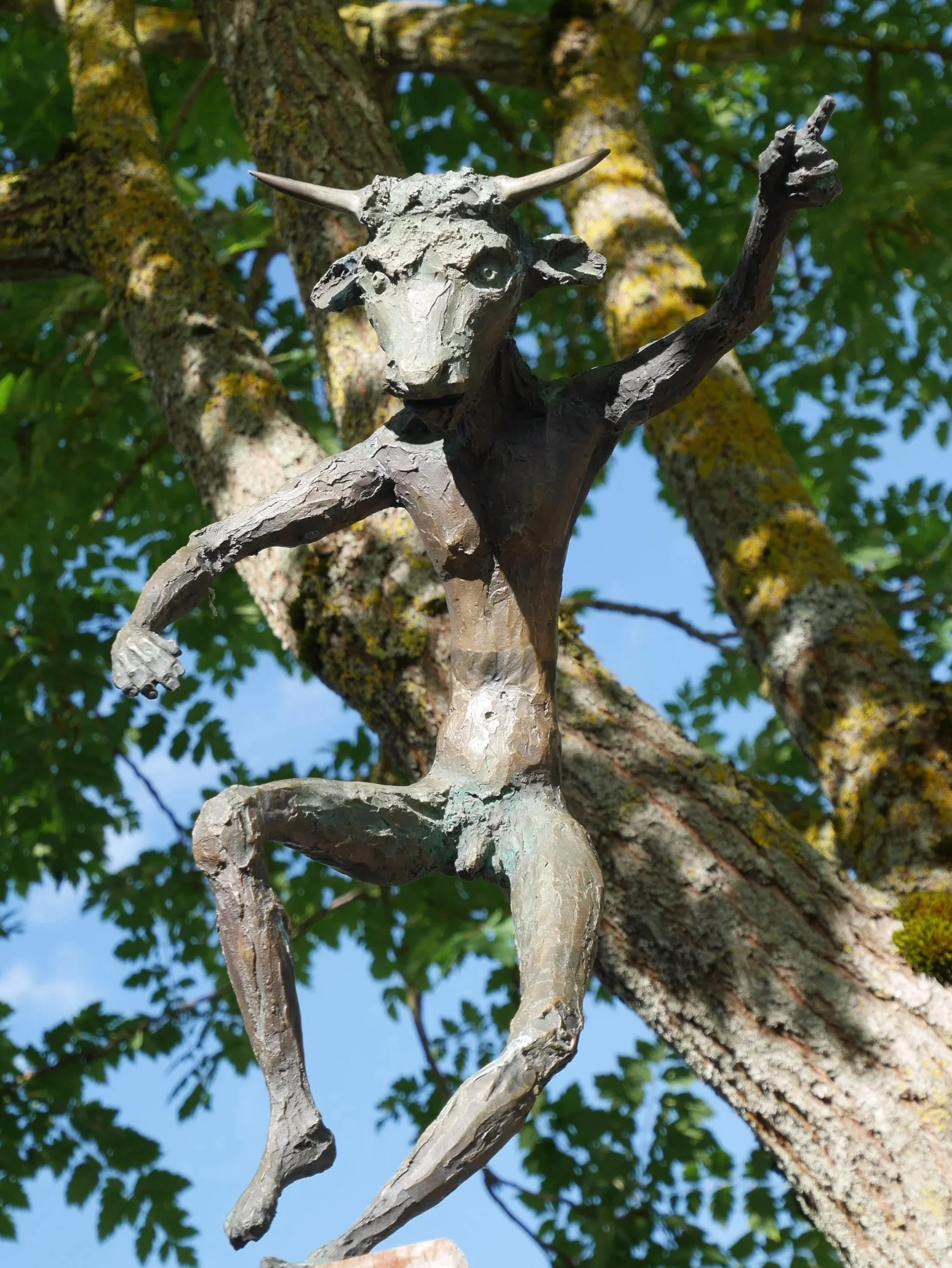 Minotaurus: Ein Wesen der griechischen Mythologie mit menschlichem Körper und Stierkopf. (Auflage erfüllt)