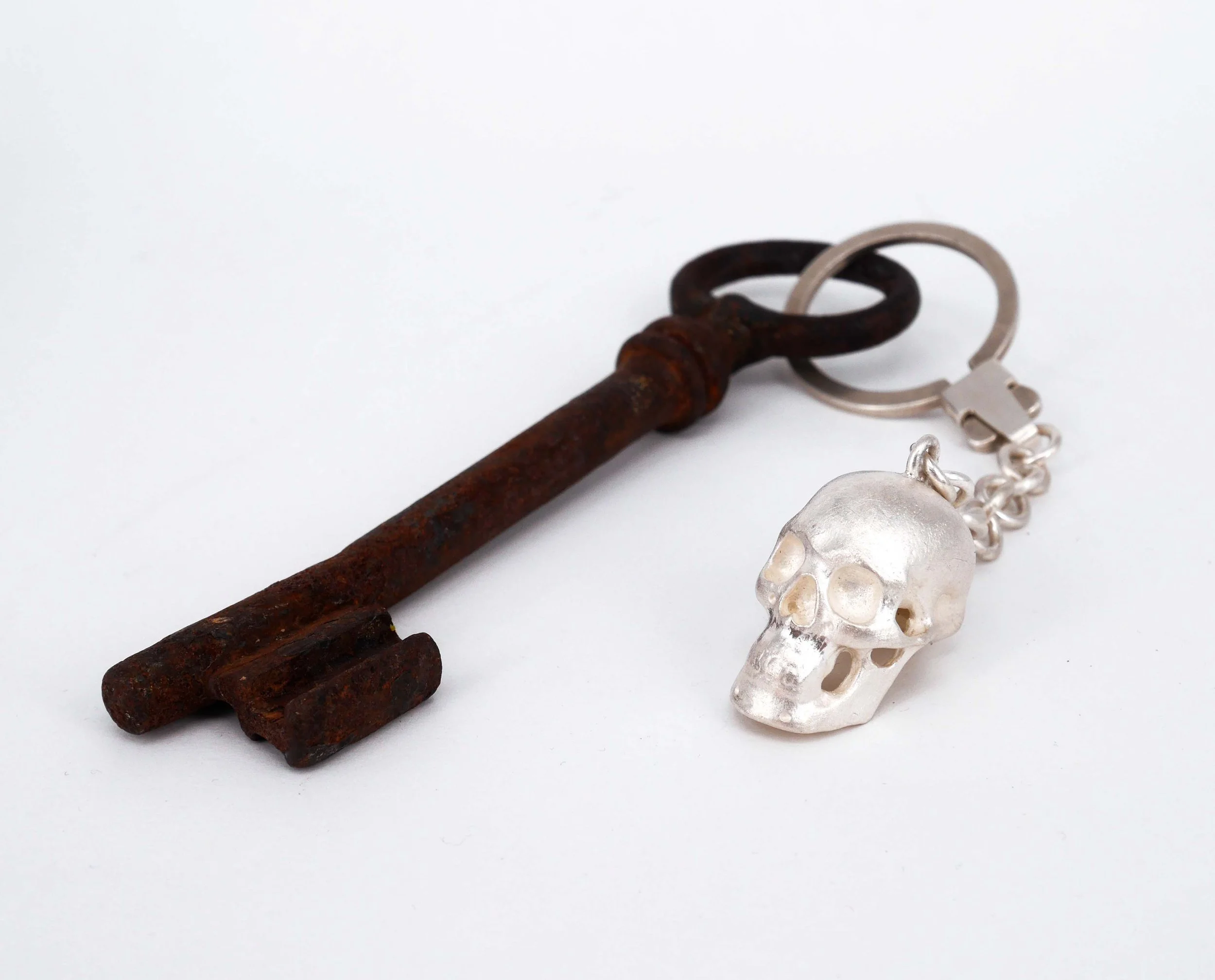 "Totenkopf" 925er Silber, Schlüsselanhänger
