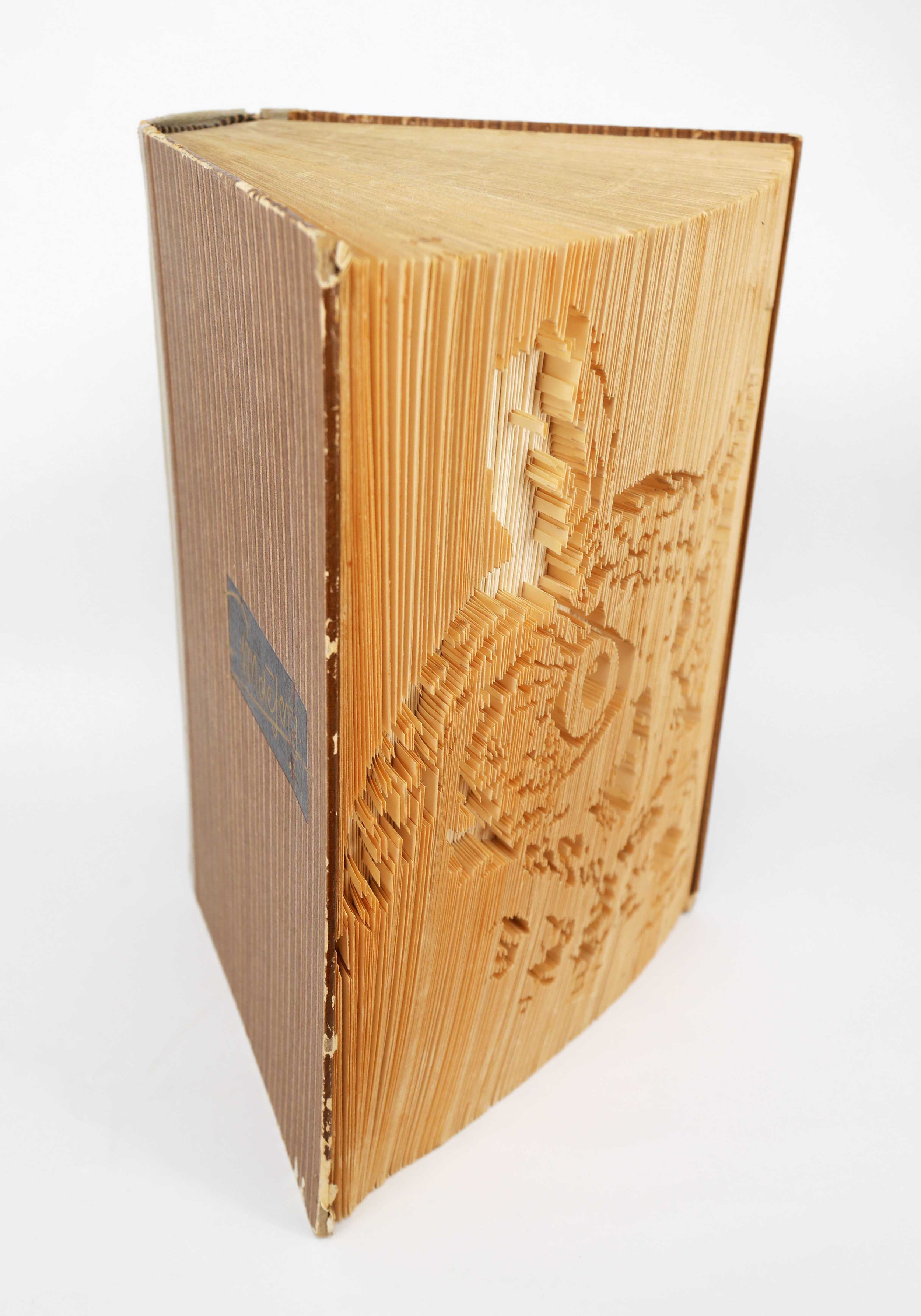 Buchfaltkunst, Eule, Seitenansicht