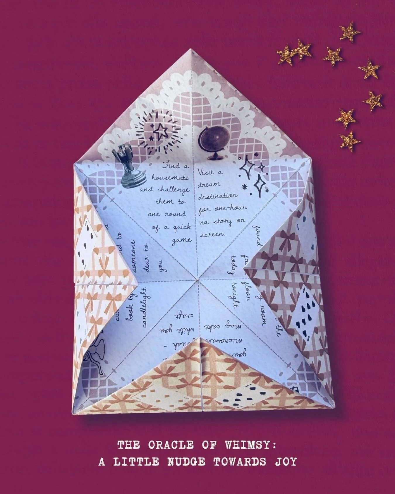 🔮✂️✨ Sometimes the best way to bring some whimsy to your day is to think about the things that brought you joy when you were younger. 

For me, that always leads me to making something tangible&hellip; and then also I thought of the paper games I wo