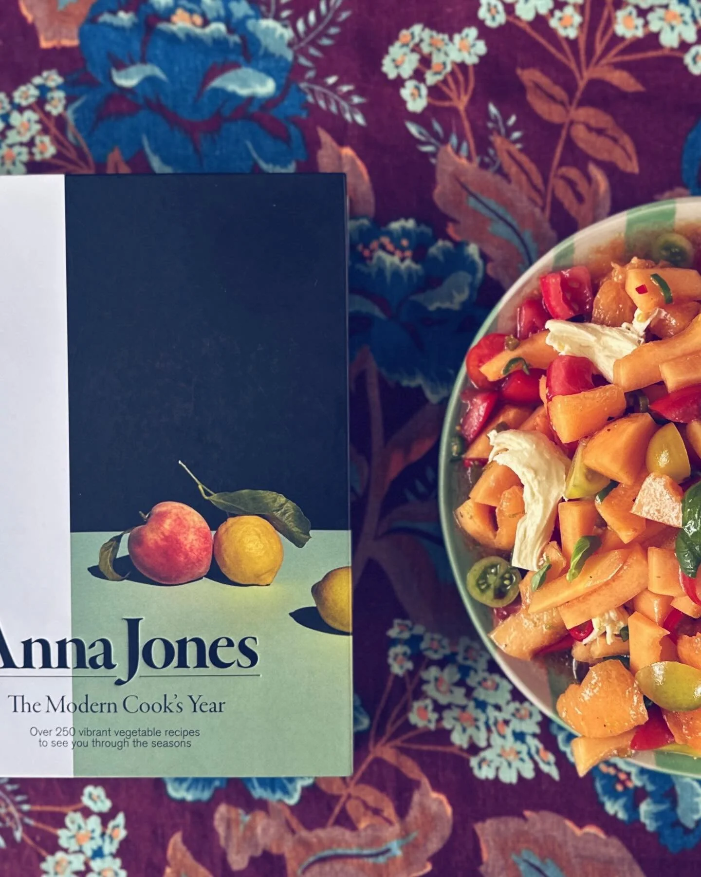 Anna Jones, you are a salad goddess. These two salads are my new faves: rockmelon, tomato and mozz, and charred corn with a Greek yoghurt jalape&ntilde;o dressing. So so so yum!