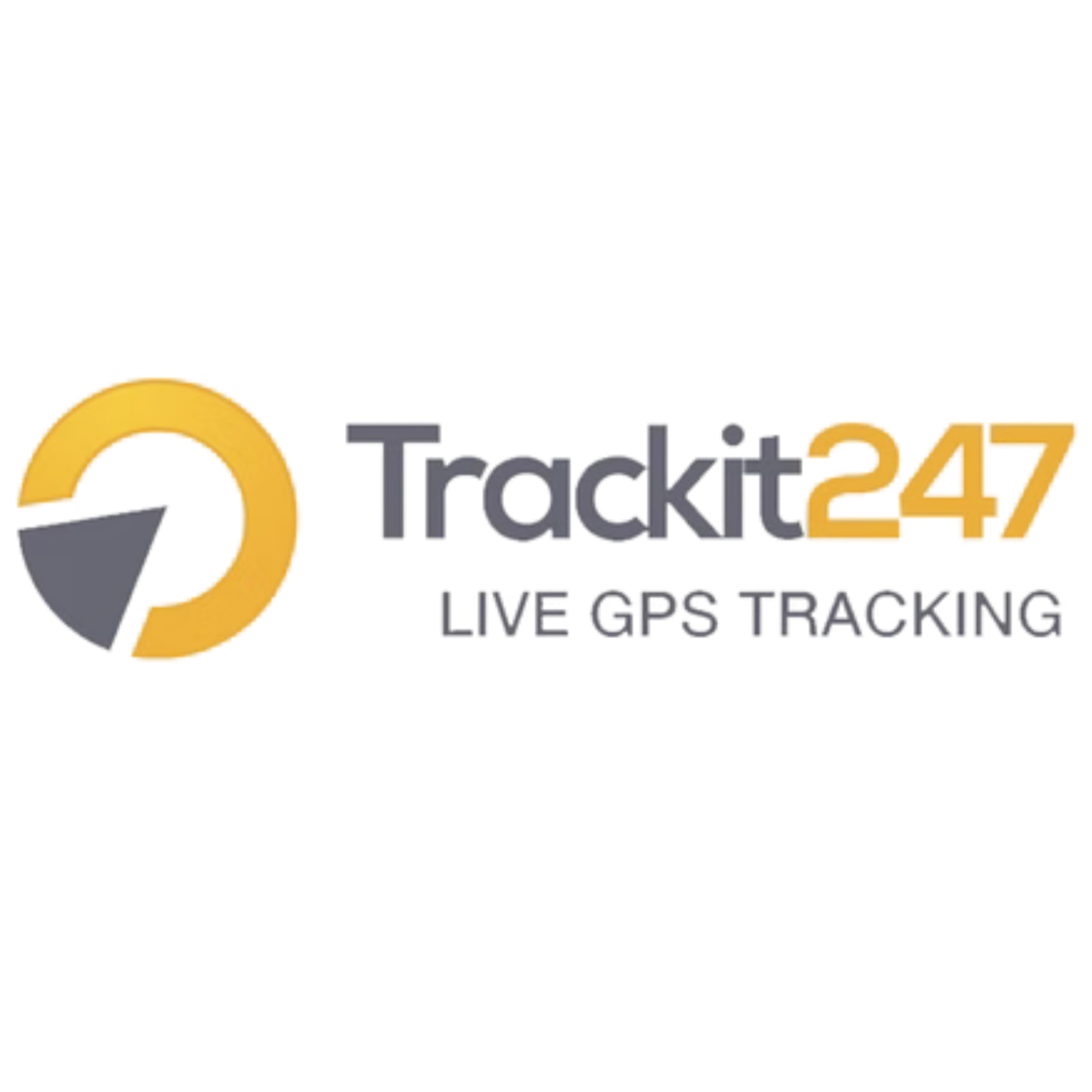 Trackit 247 logo with GPS tracking icon and text 'LIVE GPS TRACKING'.