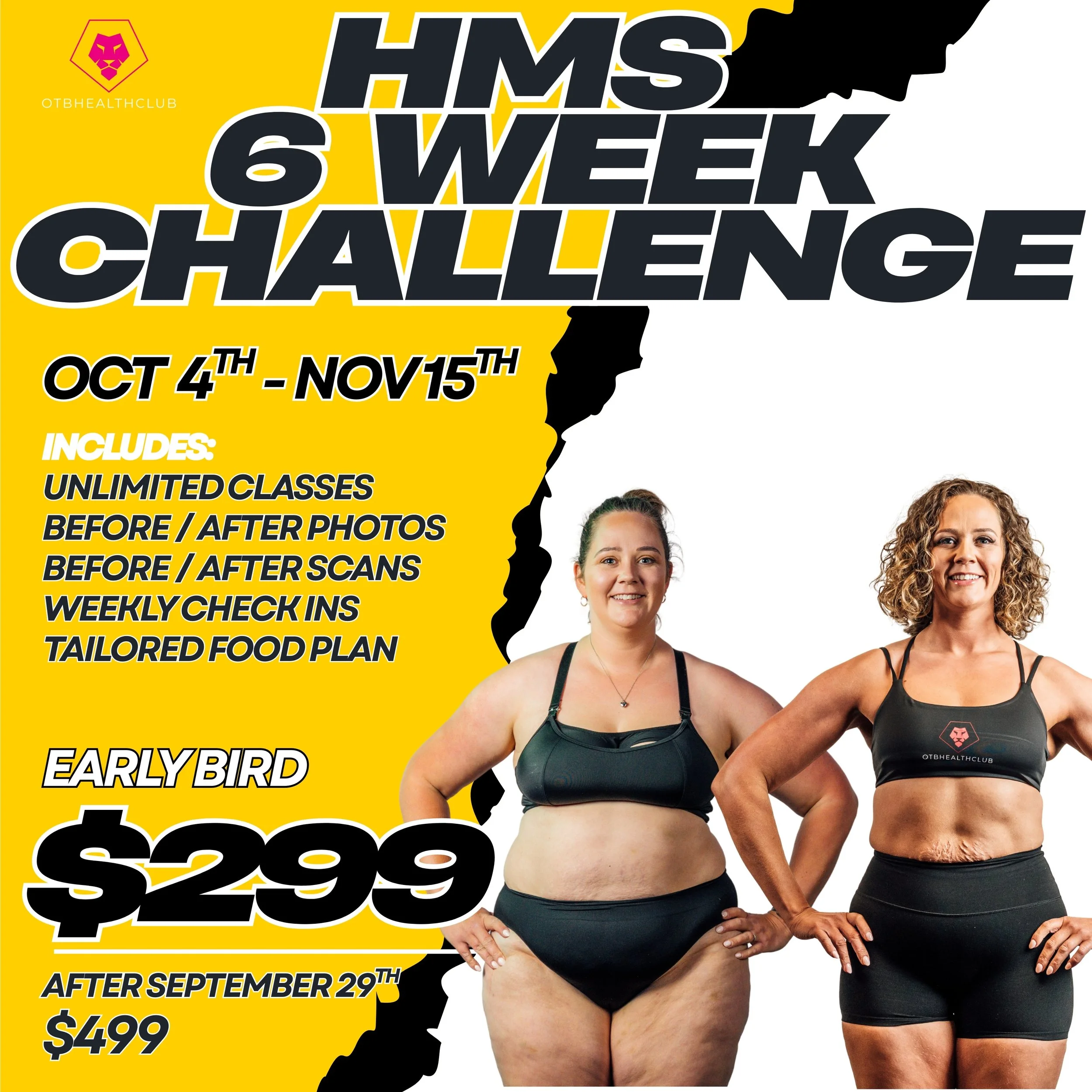 HMS + DAD BOD 8 WEEK CHALLENGE REGISTRATION AFTER PAY
