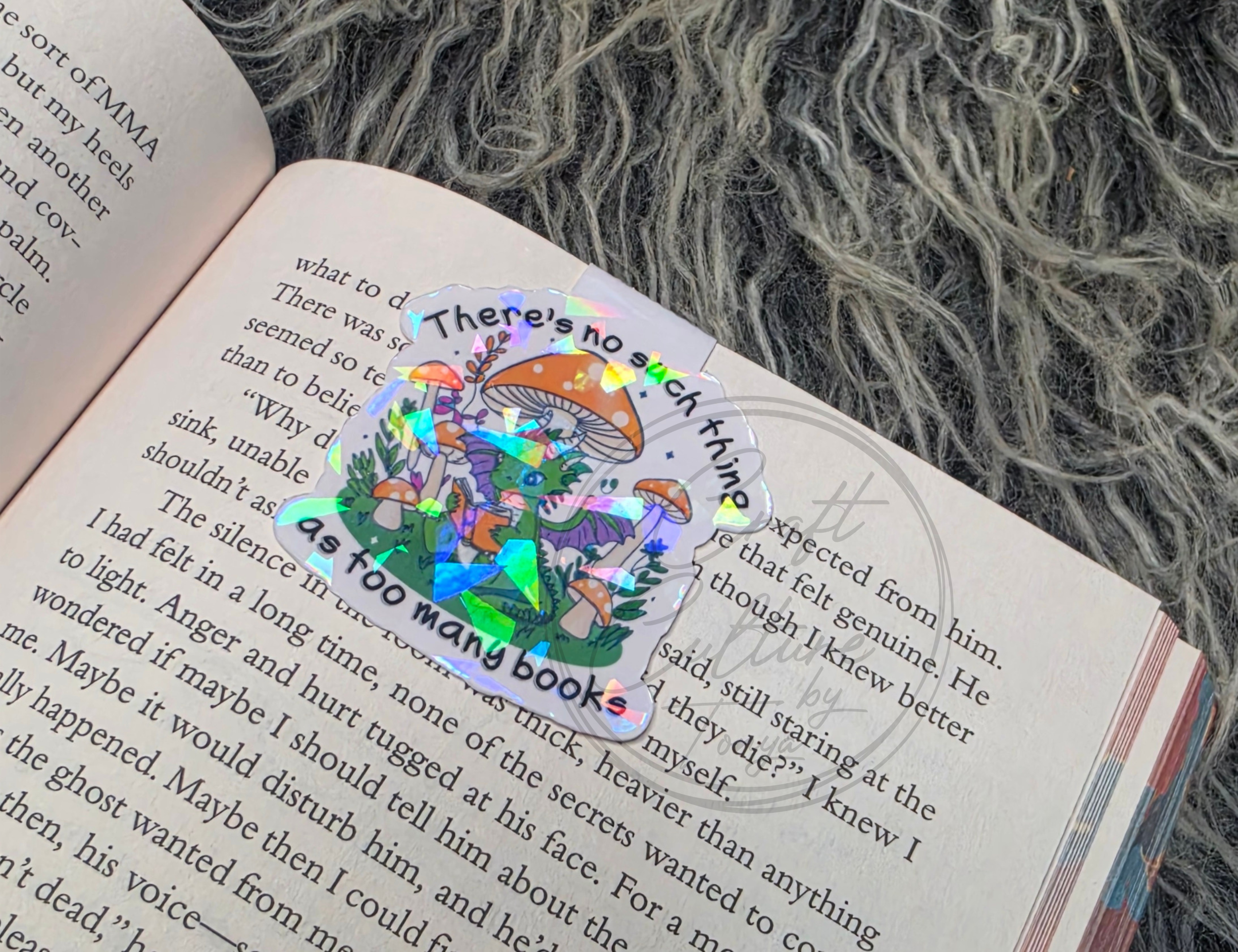 There's No Such Thin As Too Many Books Magnetic Bookmark