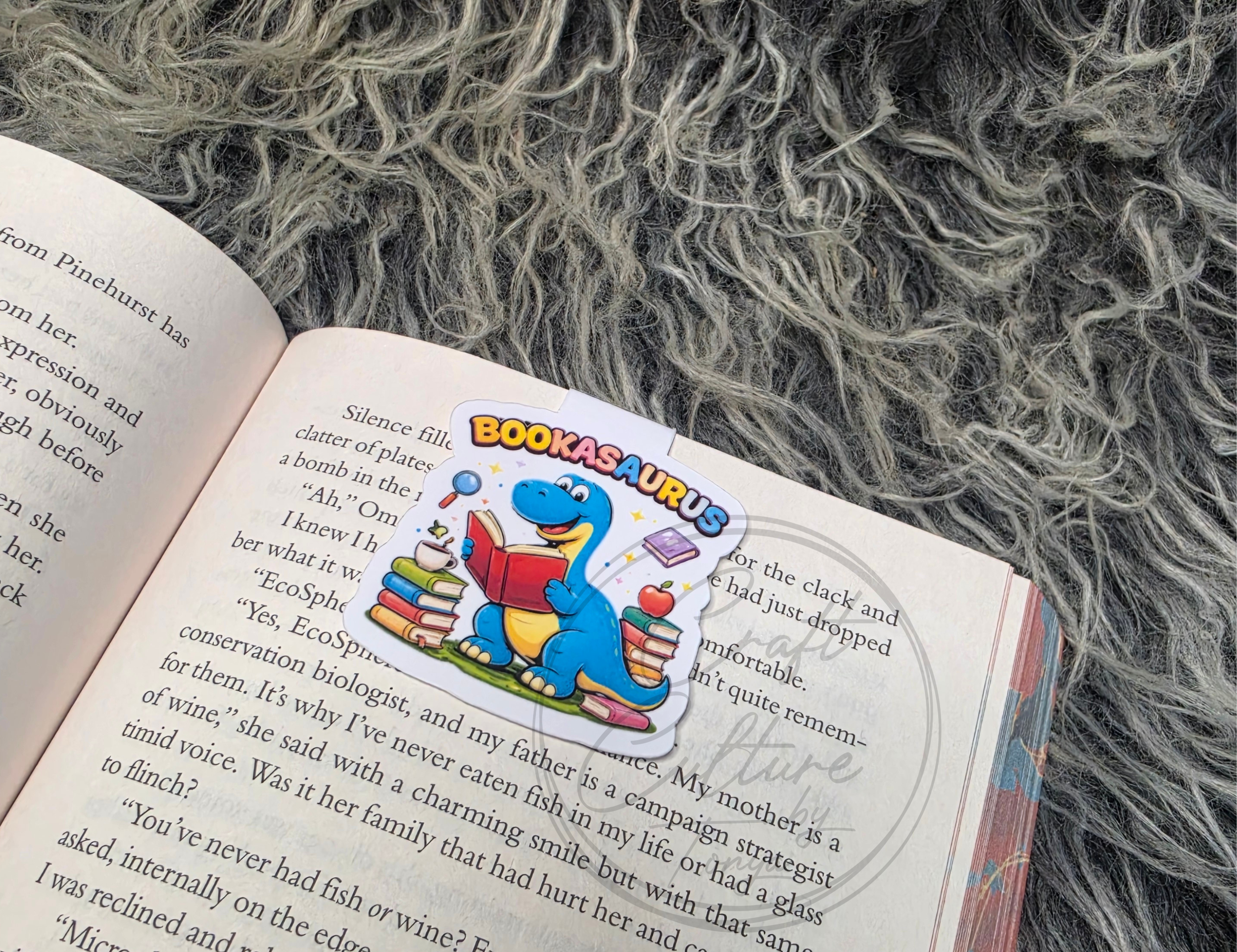 BOOKASURUS Magnetic Bookmark