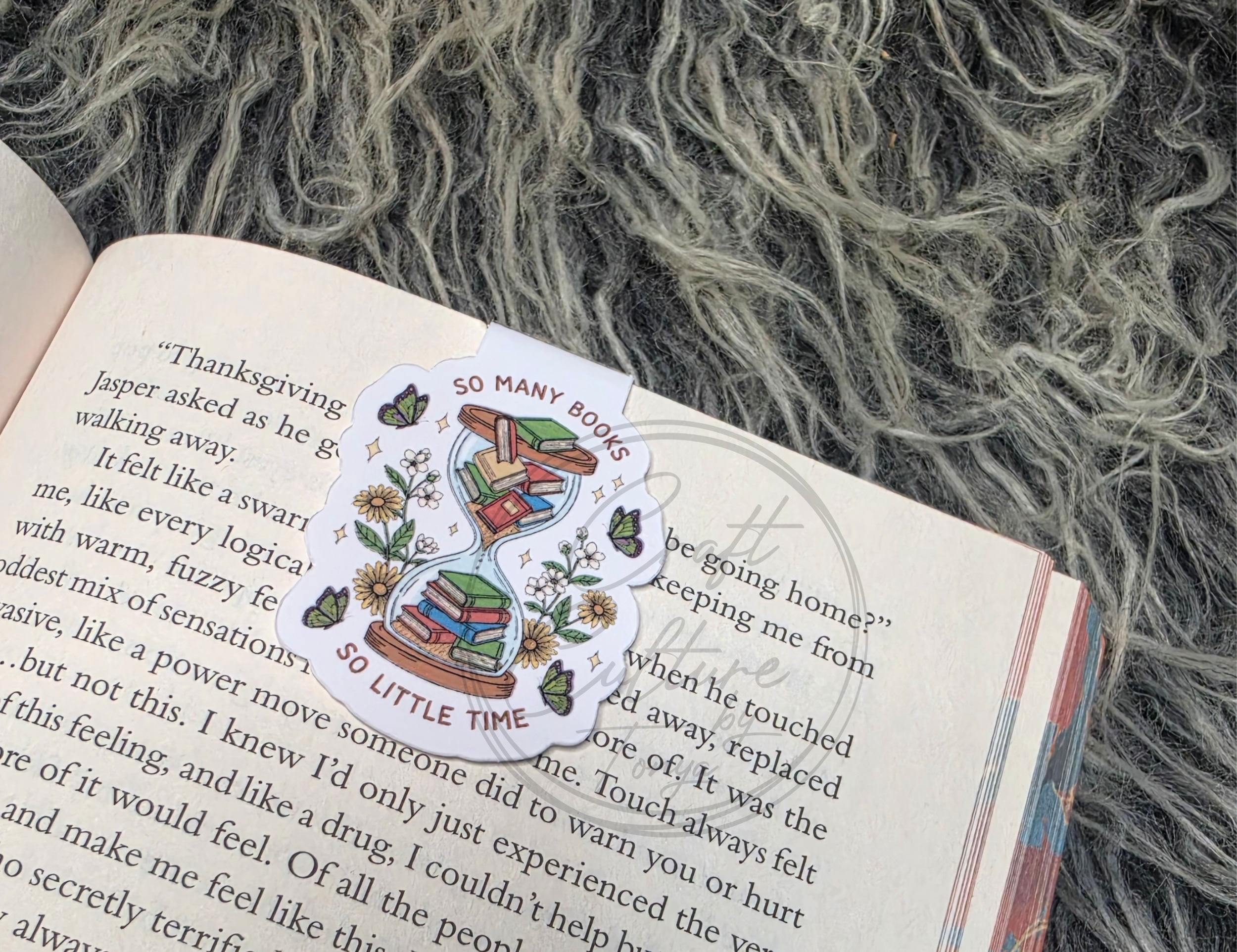 So Many Books So Little Time Magnetic Bookmark