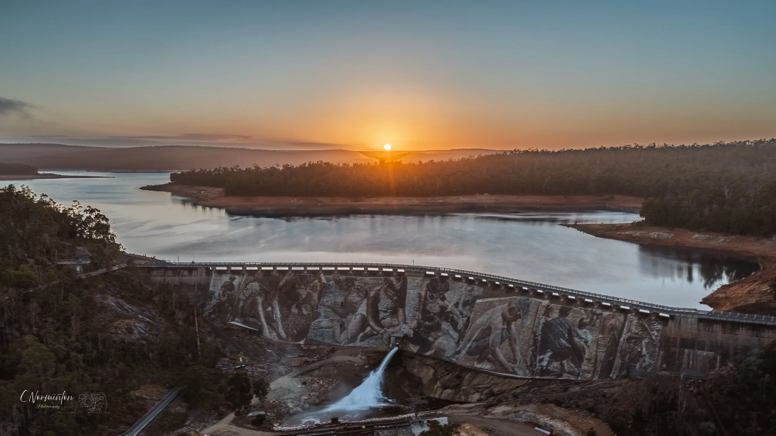 Wellington Dam Acrylic Print -  40x80cm