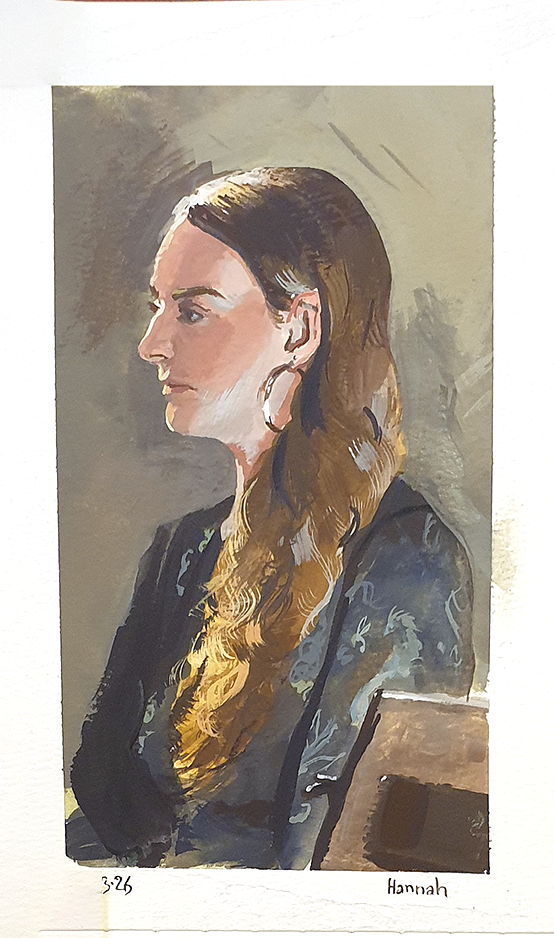 Portrait session, 10 March