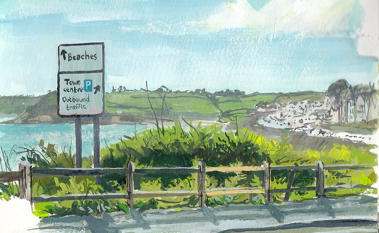 Summer mid day light - Gouache