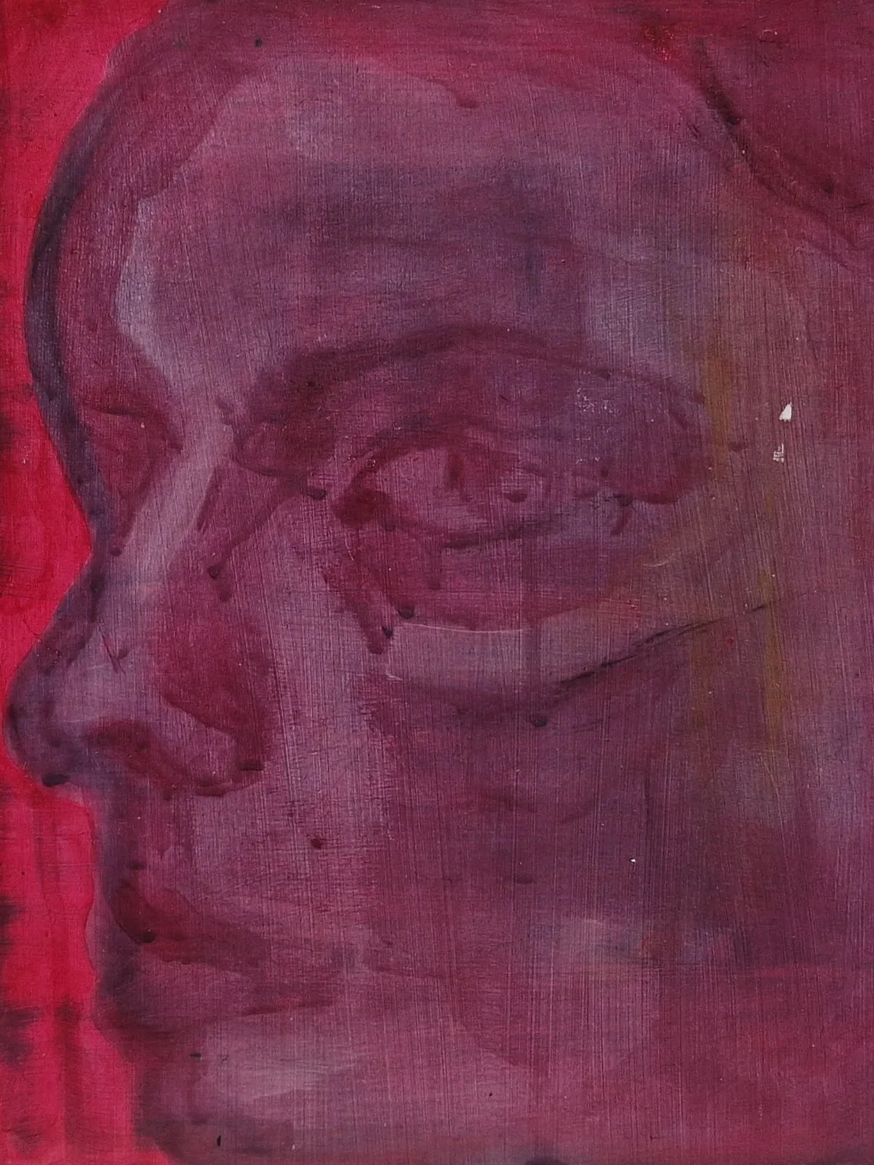 Stage Four: Sleep Paraly-iosis, 2025, acrylic & oil on panel, 24cm x 30cm. 