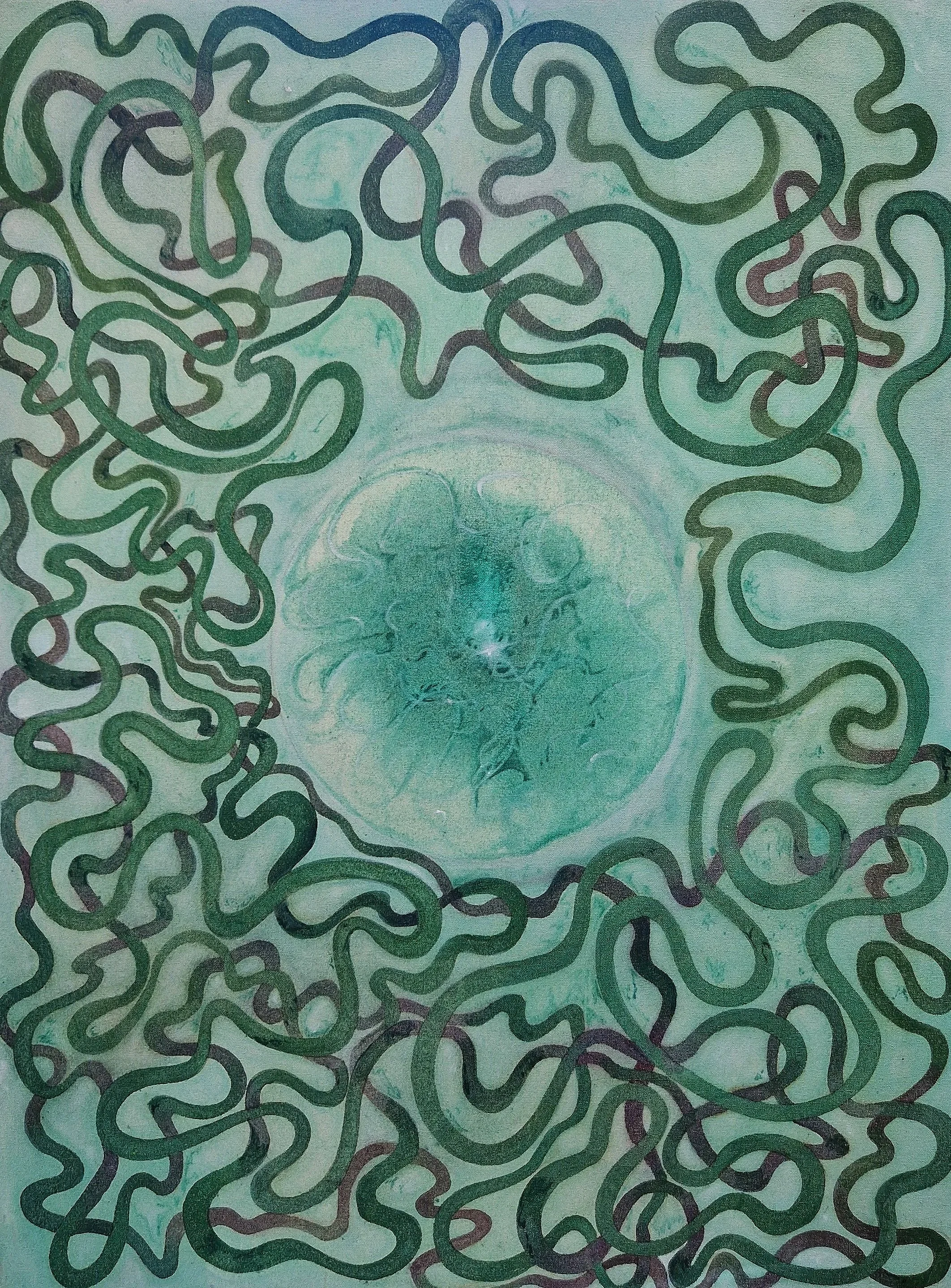 Oracle, 2024, gouache on canvas, 60cm x 80cm. 