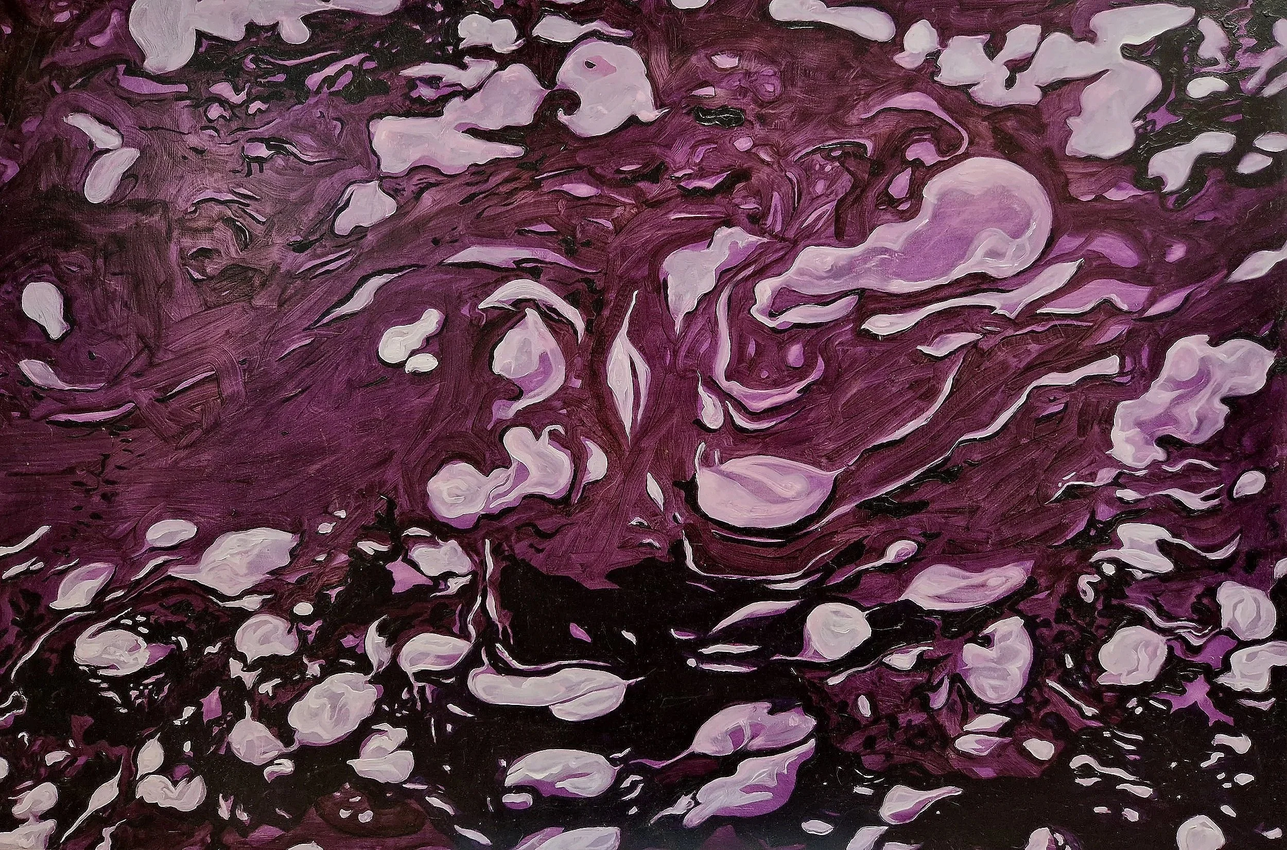 Hydromancy, oil on board, 61cm x cm 91cm.