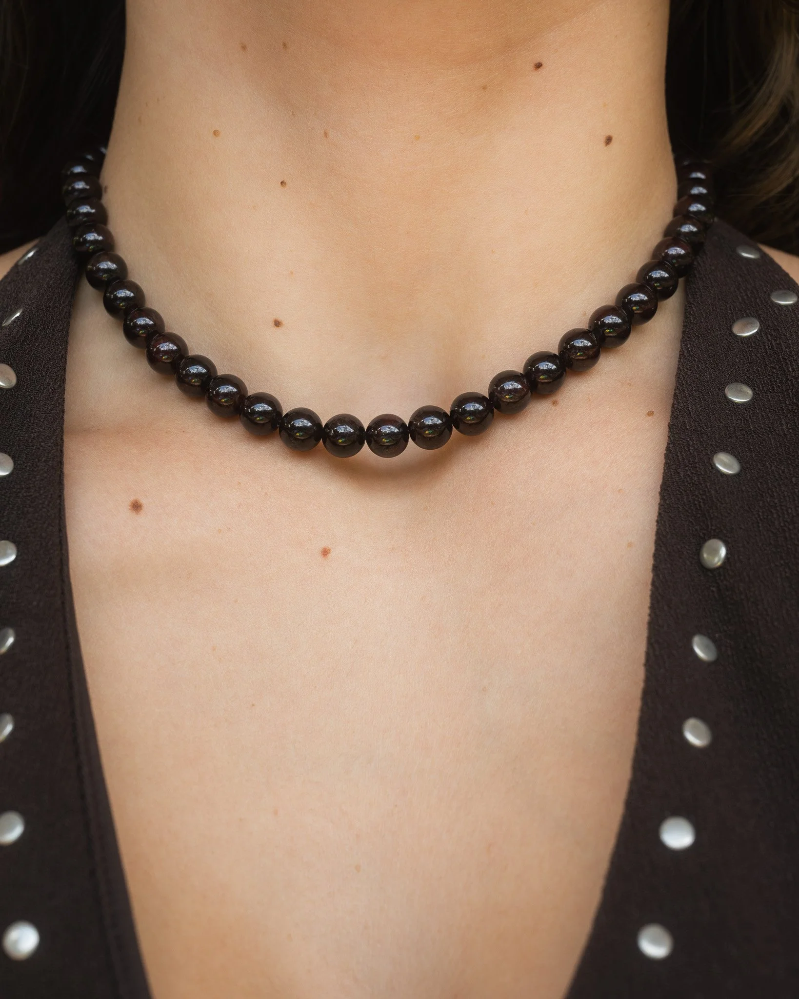 Midnight Garnet Necklace