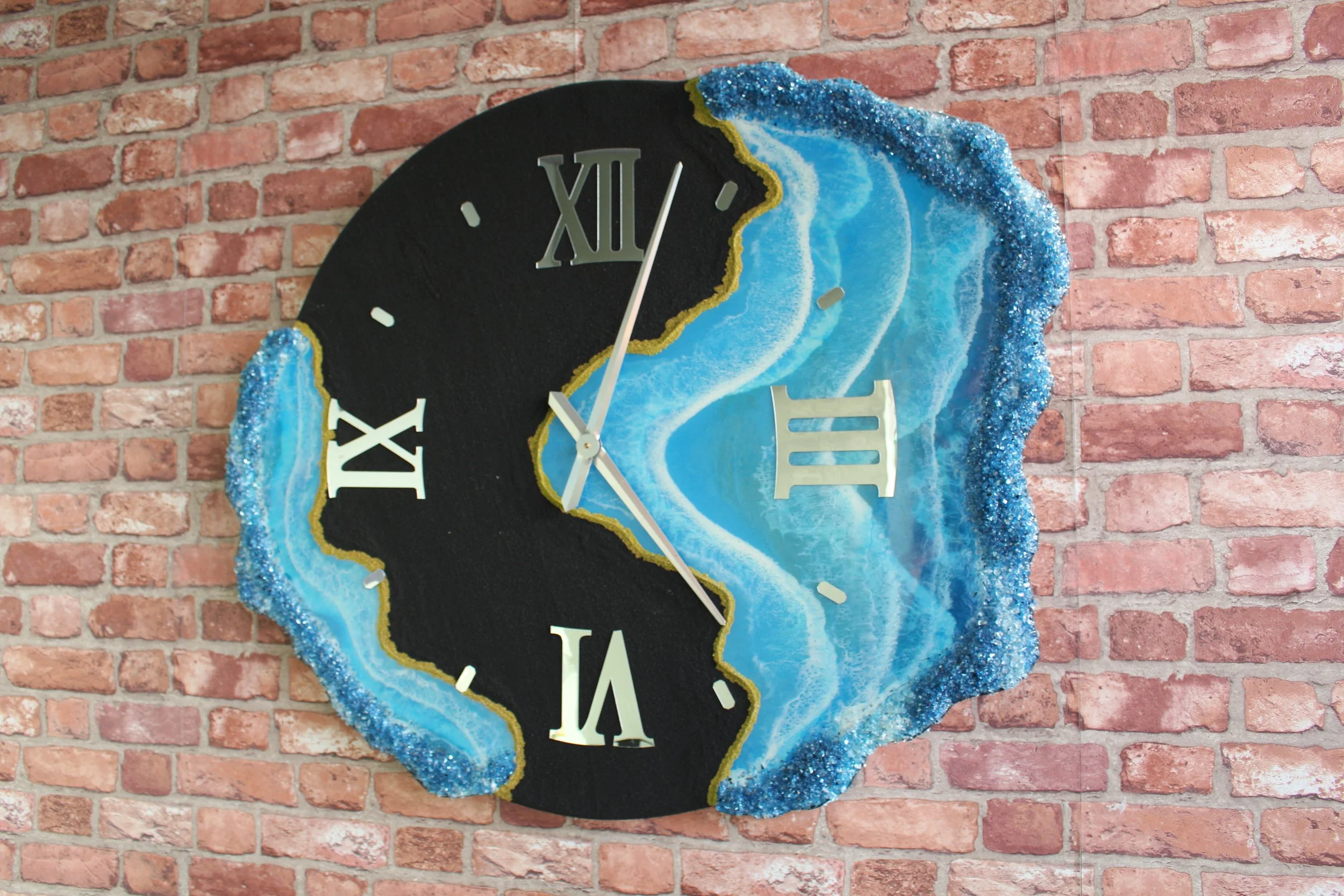 Volcanic Beach Clock