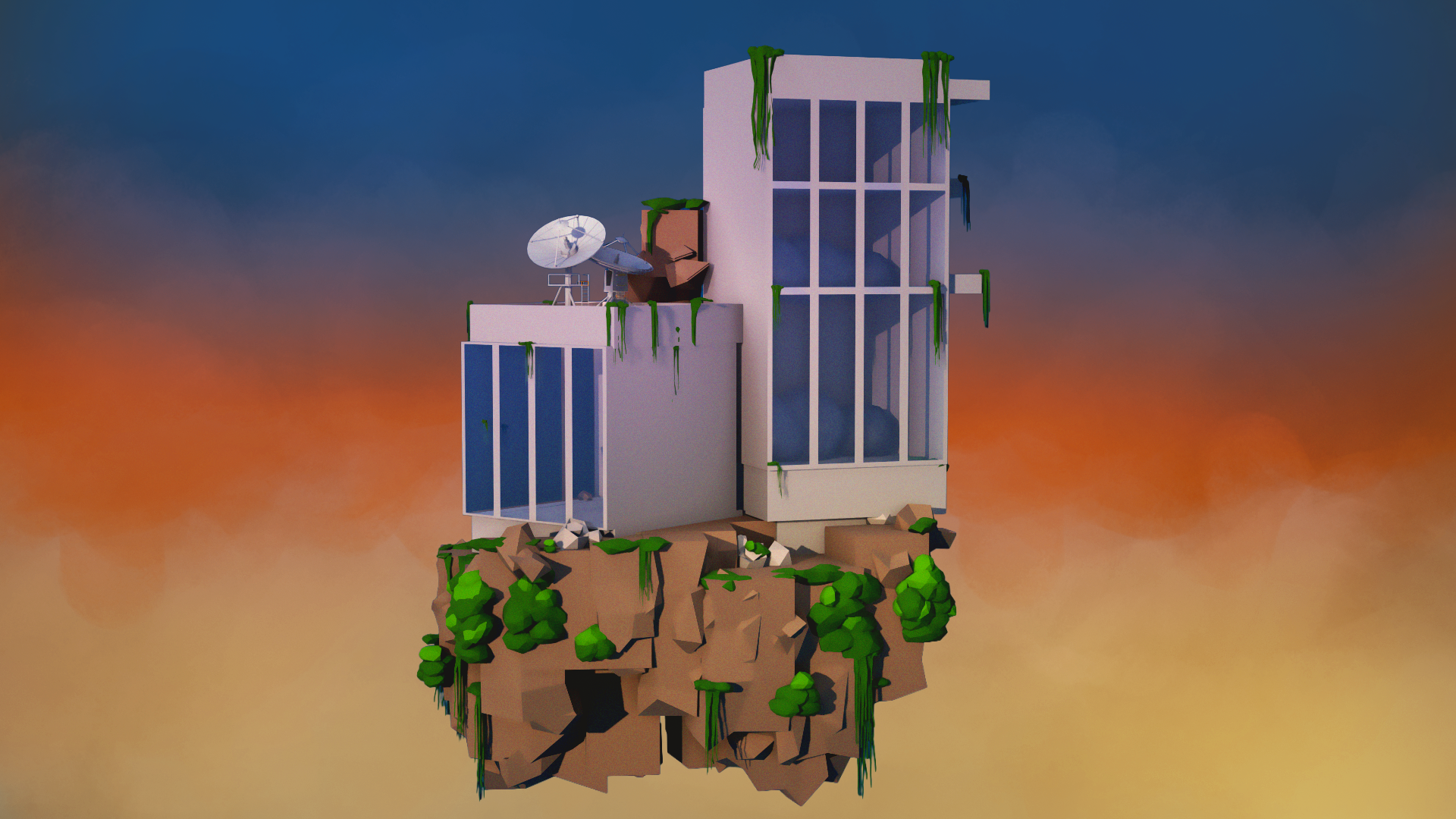 Cityscape rendered