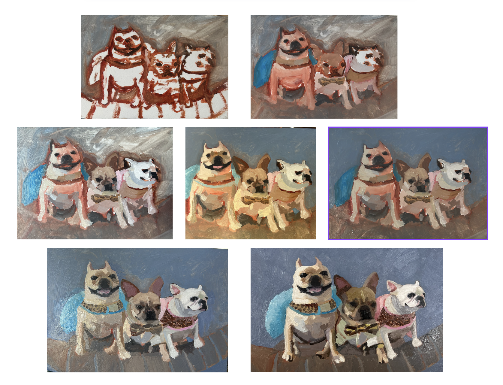 Portrait Progress: Frenchies