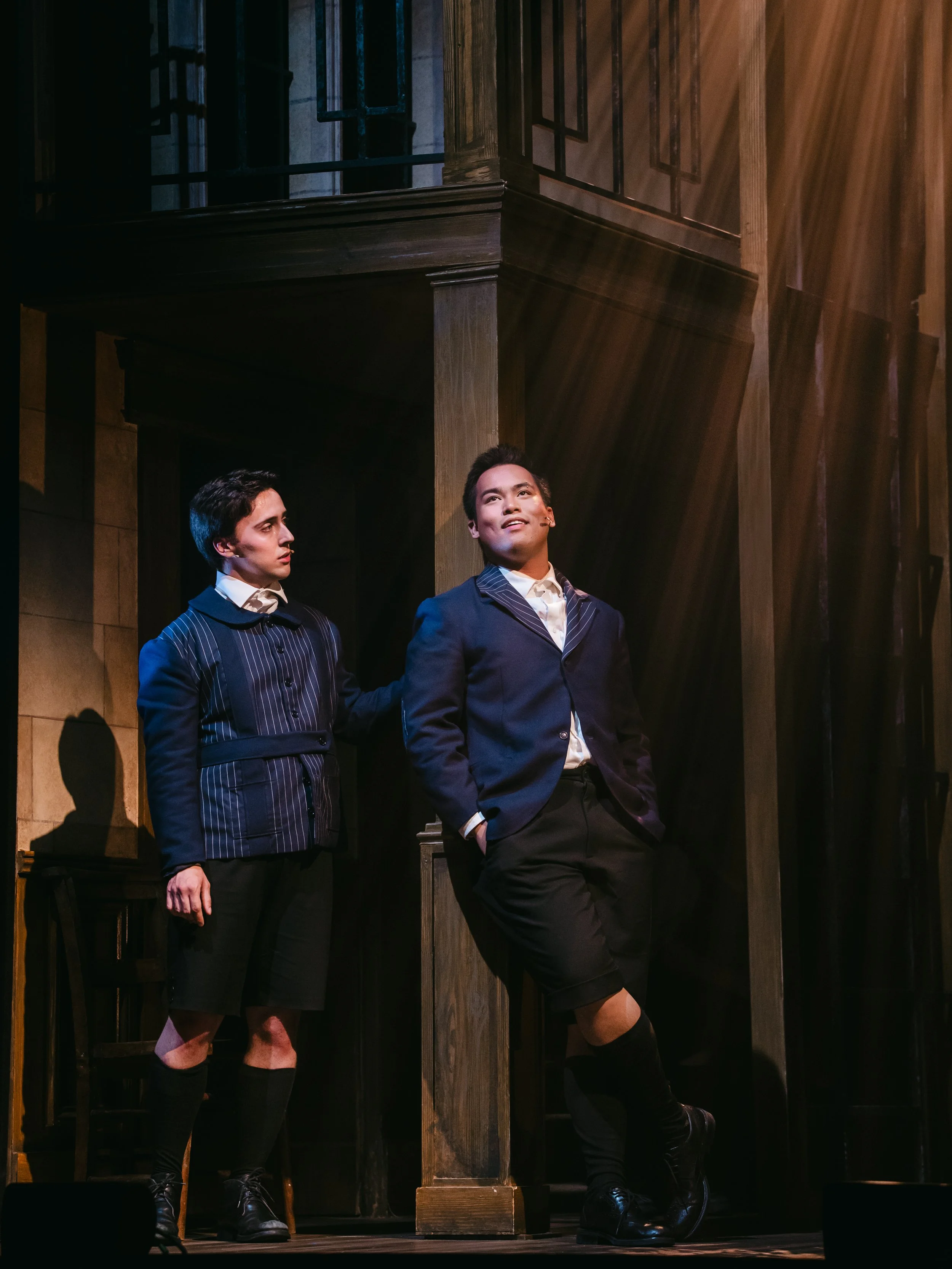 Spring Awakening (2025) Navy Blazer made by Eryn J Hill,
set and Costume Designer: Ava Henderson,
Photo Curtesy of Hope Holmes