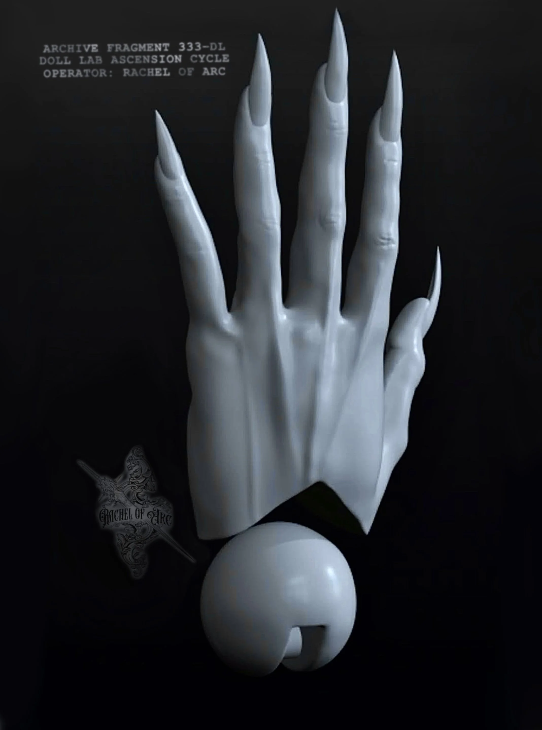 barbie hand ball jointed doll hand