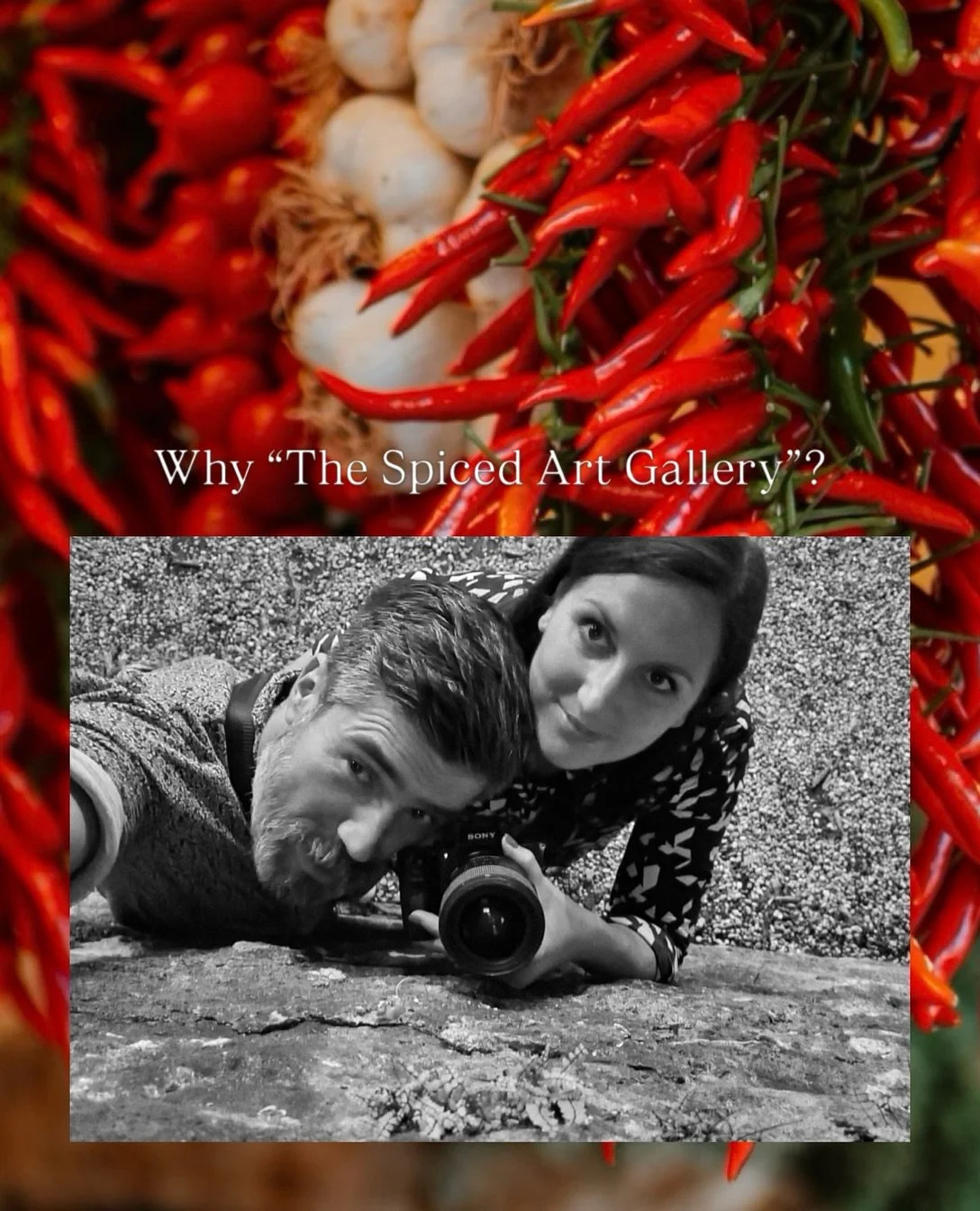 So, why The Spiced Art Gallery? 🌶️

DMZ is a mix of both of us - Maru&scaron;a&rsquo;s love for the Mediterranean, Daniel&rsquo;s Chilean roots, and the things we create, photograph and discover along the way.

You&rsquo;ll find our photography, art