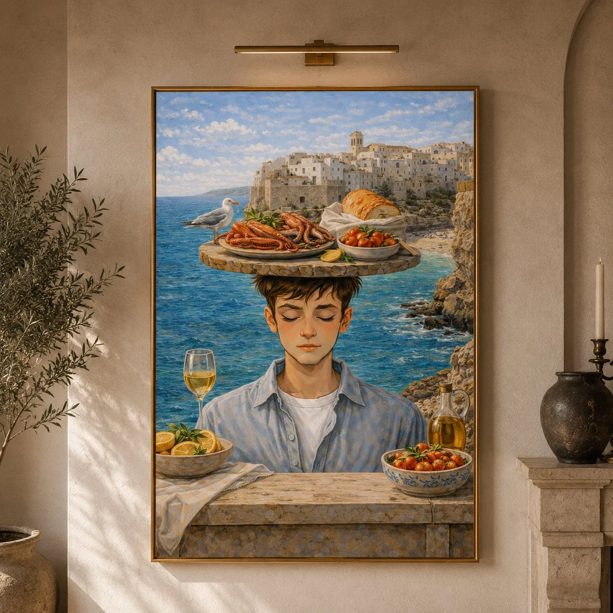 Polignano a mare canvas art 3.JPG