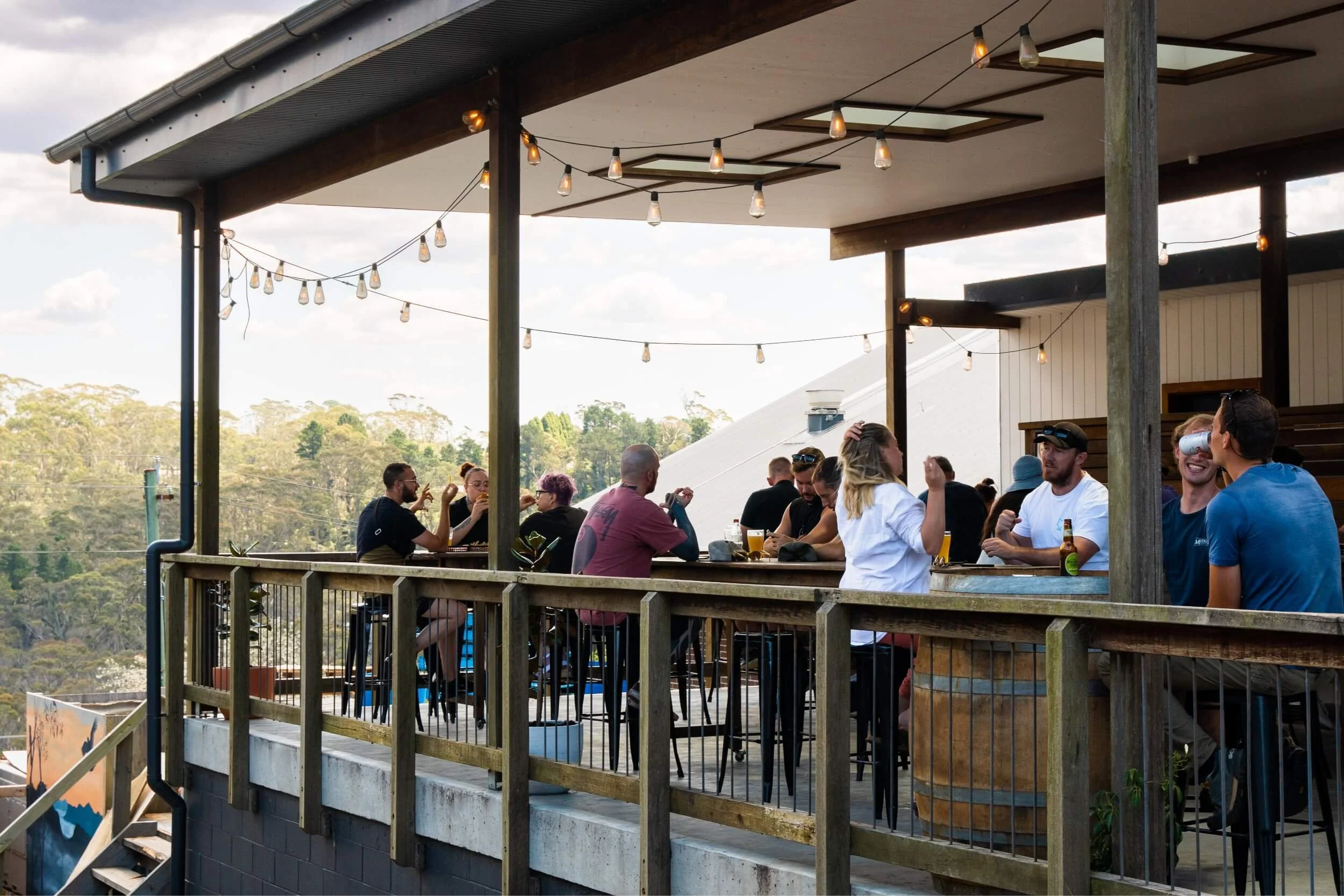 The beer deck at Mountain Culture Katoomba